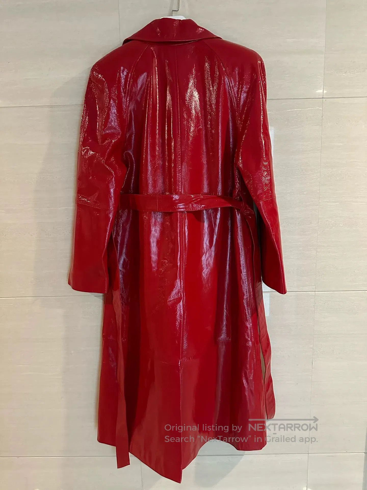 Magda Butrym Magda Butrym Red Leather Trench Coat. Size S / US 4 / IT 40 - 3 Thumbnail