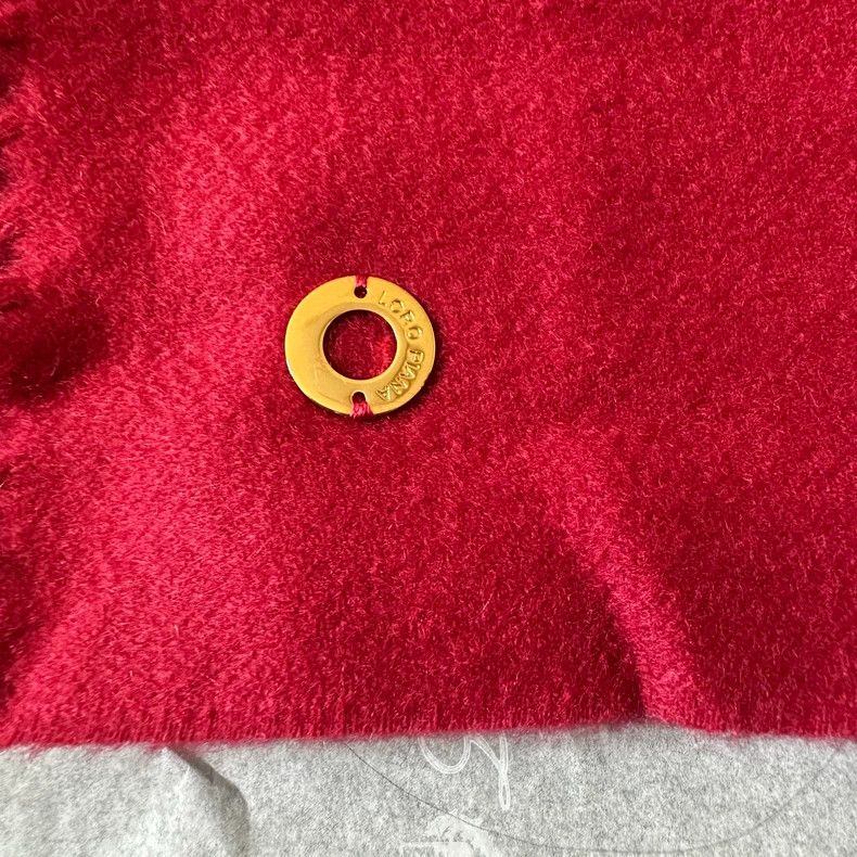 Loro Piana LORO PIANA Wine red cashmere scarf Size ONE SIZE - 2 Thumbnail