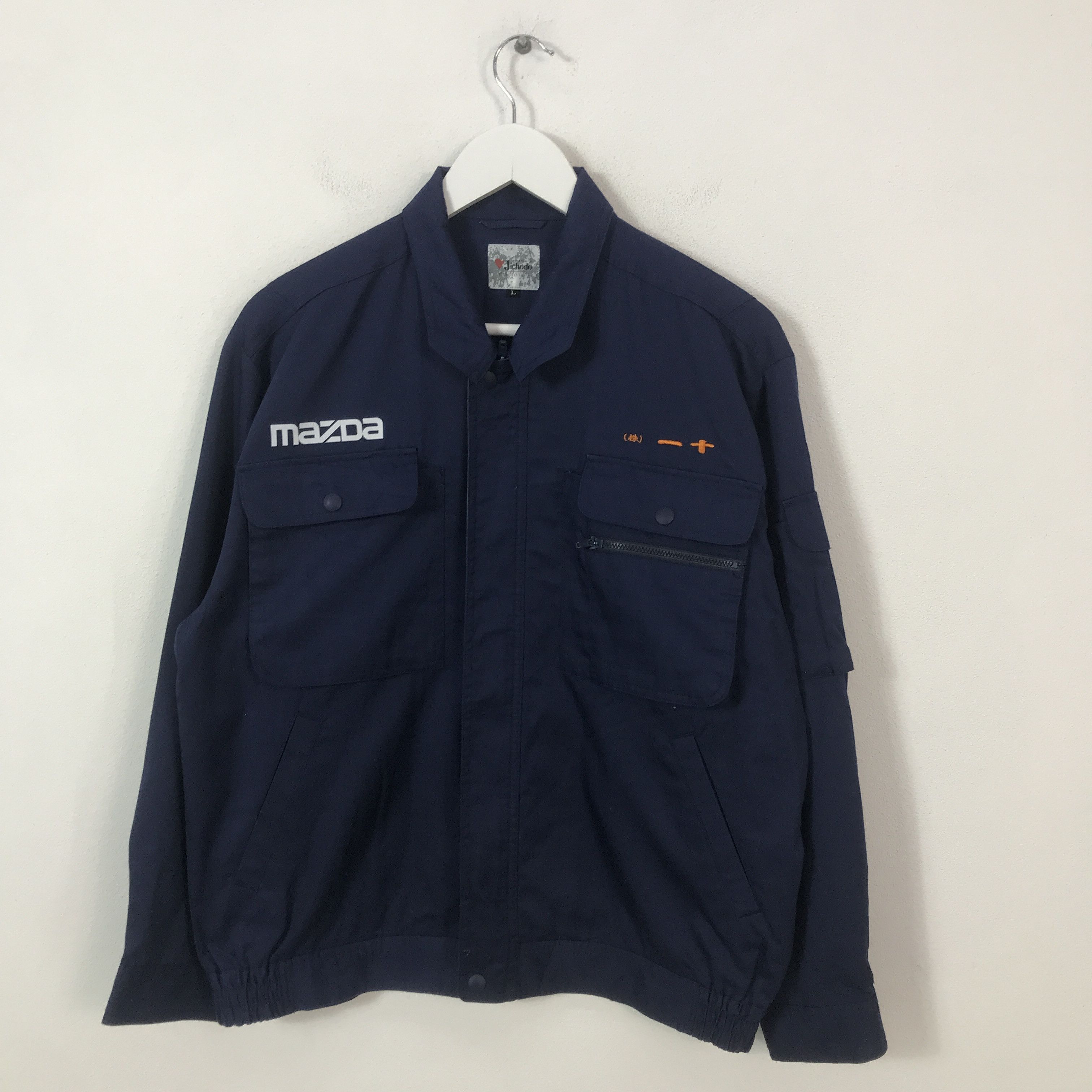 Japanese Brand Vtg mazda motorsport navy custom jacket K70B7 Size US L / EU 52-54 / 3 - 3 Thumbnail