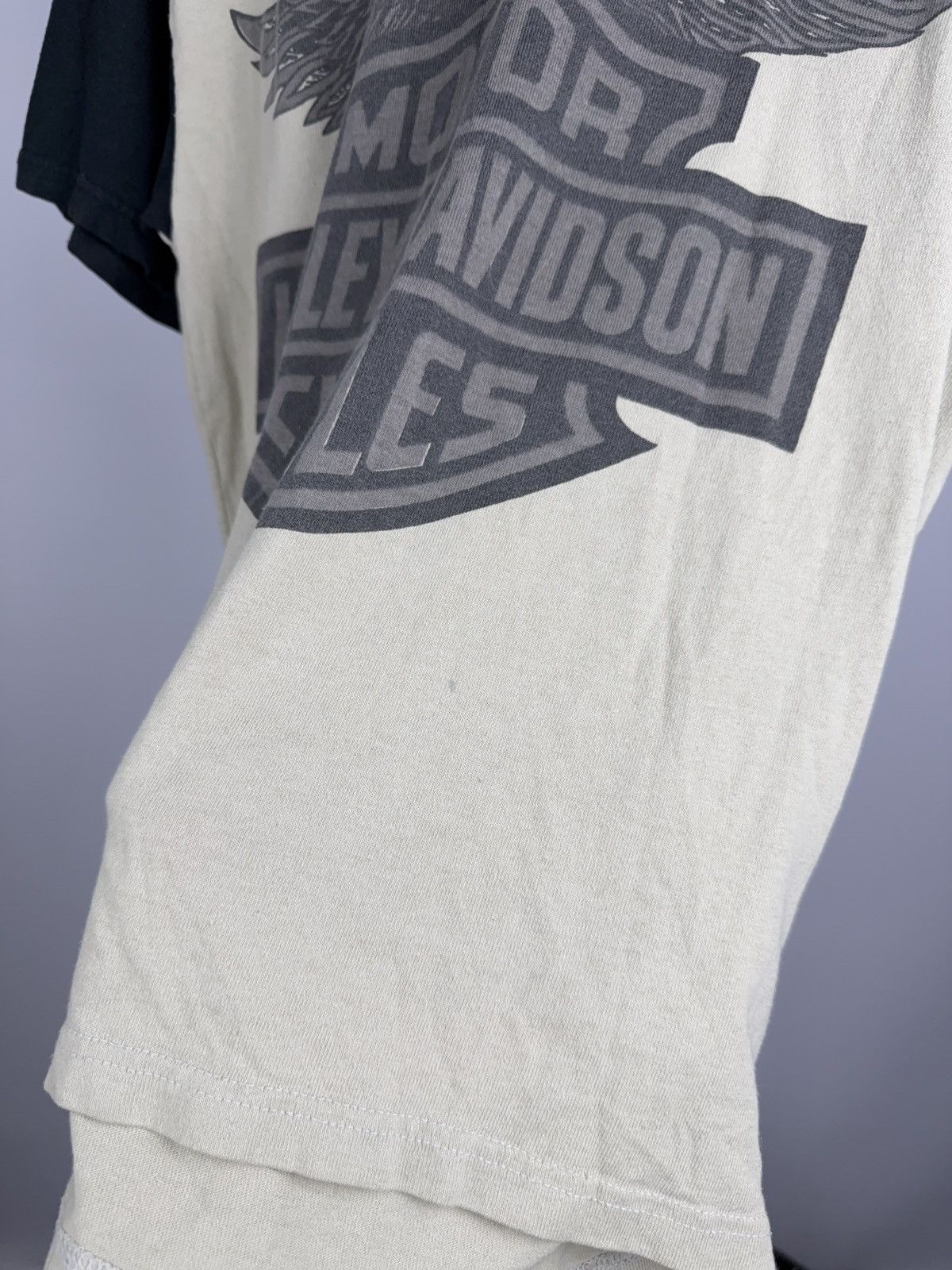 Harley Davidson Vintage 90s Harley Davidson Eagle Ringer Moto Biker T Shirt Size US S / EU 44-46 / 1 - 6 Thumbnail