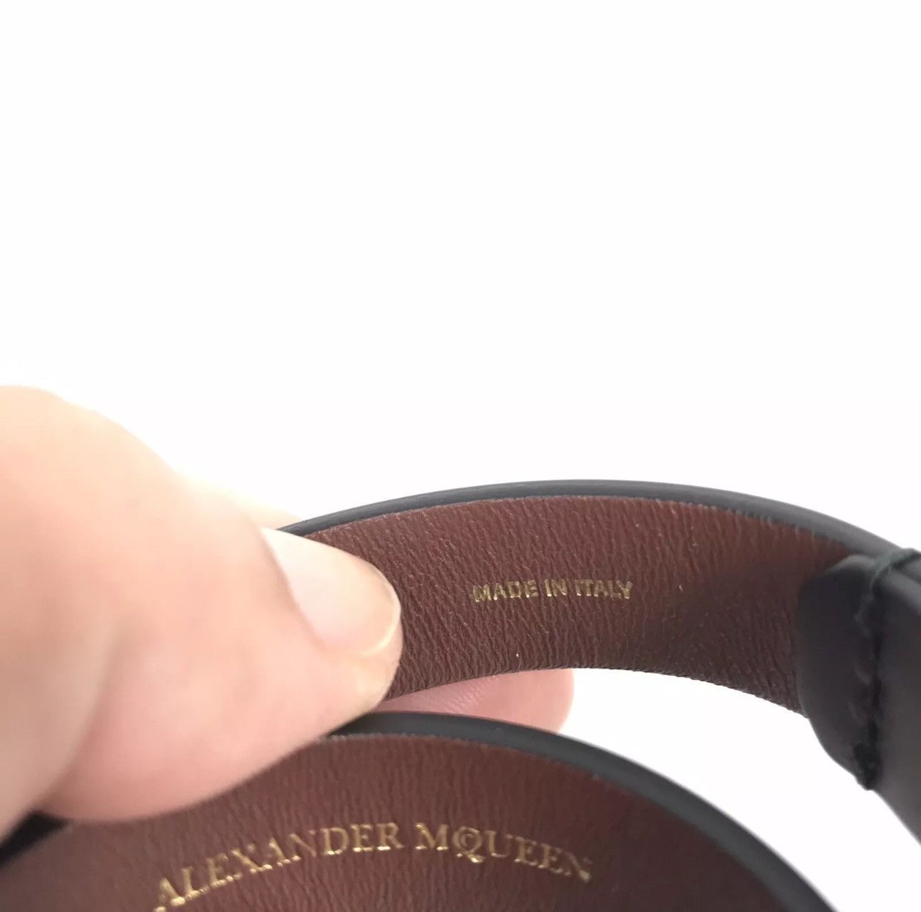 Alexander McQueen Alexander Mcqueen Leather Skull Bracelet One Size Size ONE SIZE - 3 Thumbnail