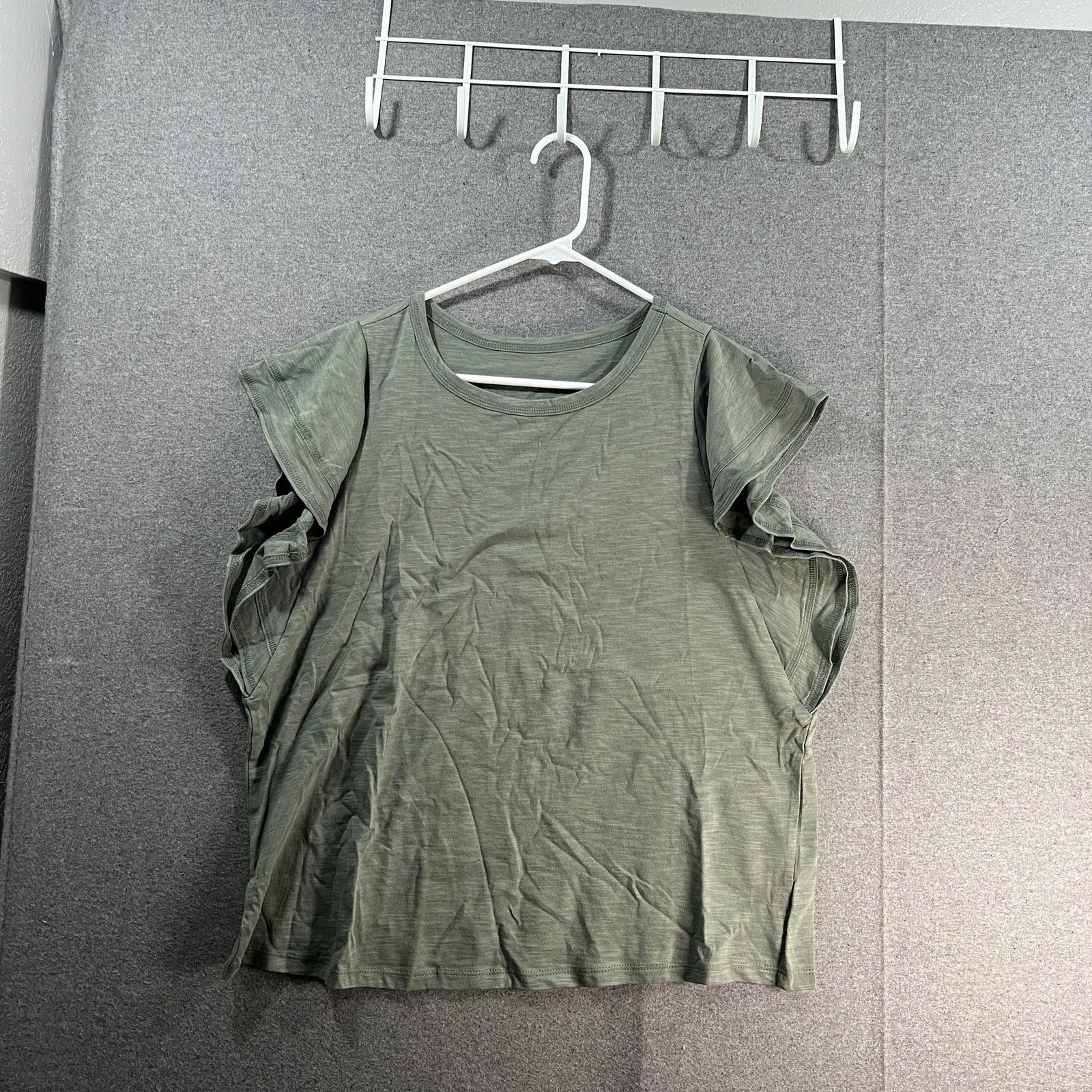 Other Candace Cameron Bure Breezy Cotton Flutter-Sleeve Top Size M / US 6-8 / IT 42-44 - 1 Thumbnail