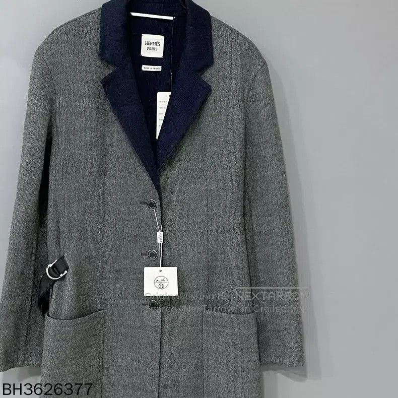 Hermes Hermes Gray Cashmere Wool Coat Size XS / US 0-2 / IT 36-38 - 2 Thumbnail