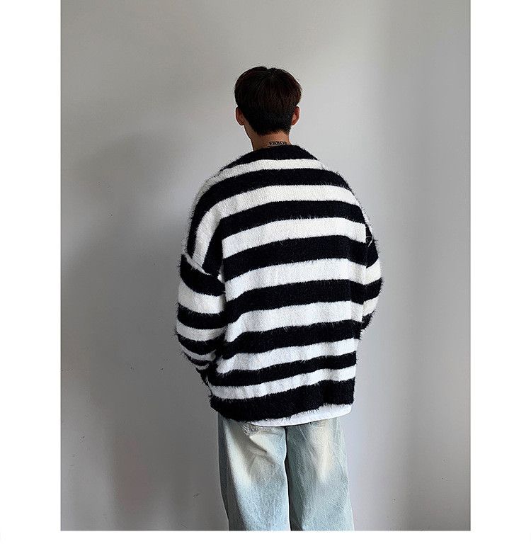 Other Striped Cardigan Knit Sweater Size US L / EU 52-54 / 3 - 5 Thumbnail