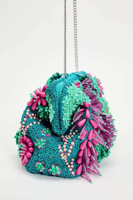 Zara BEADED BAG Size ONE SIZE - 4 Thumbnail