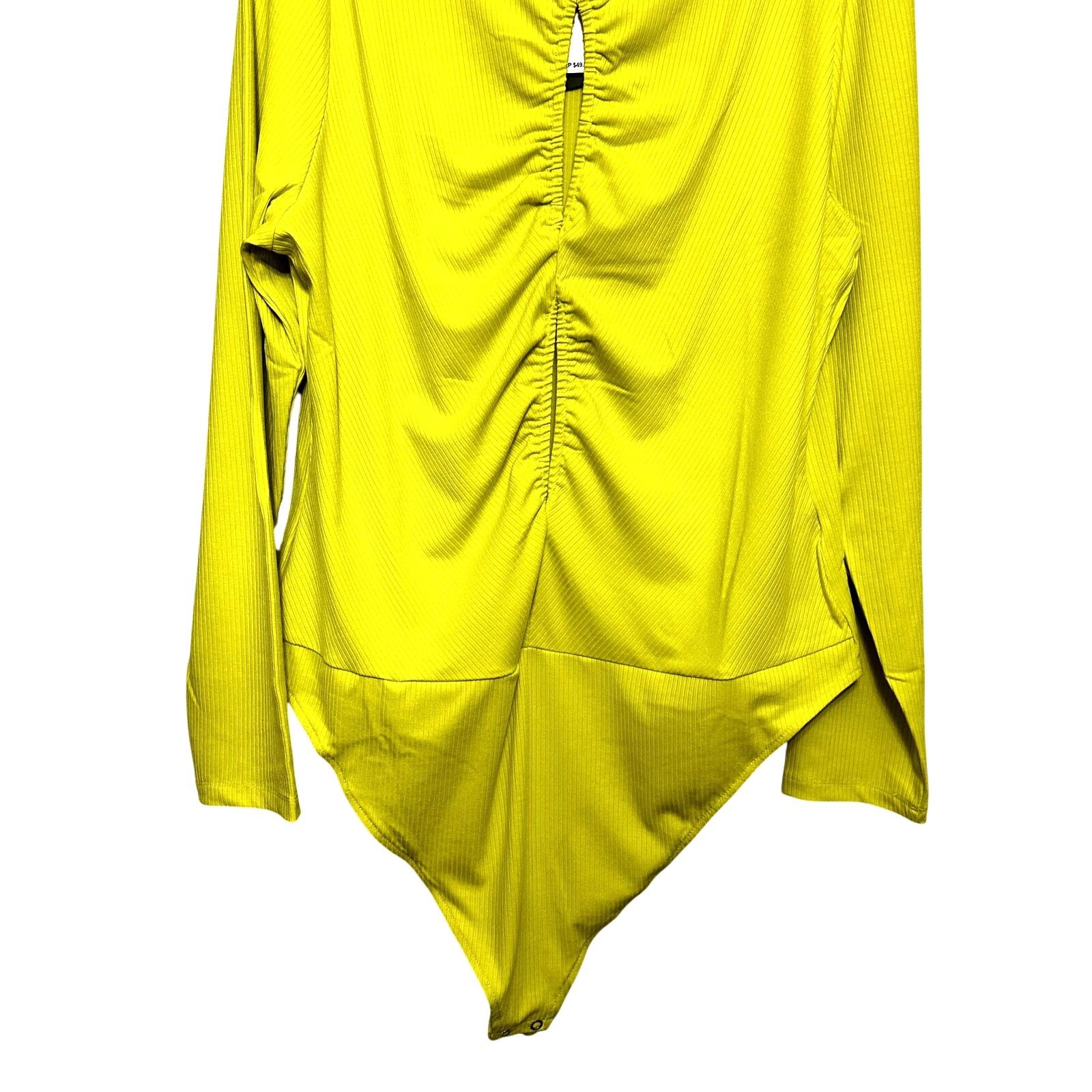 Other Royalty By Maluma Bodysuit Ribbed Yellow Women's XXXL NWT Size 3XL / US 20-22 - 4 Thumbnail