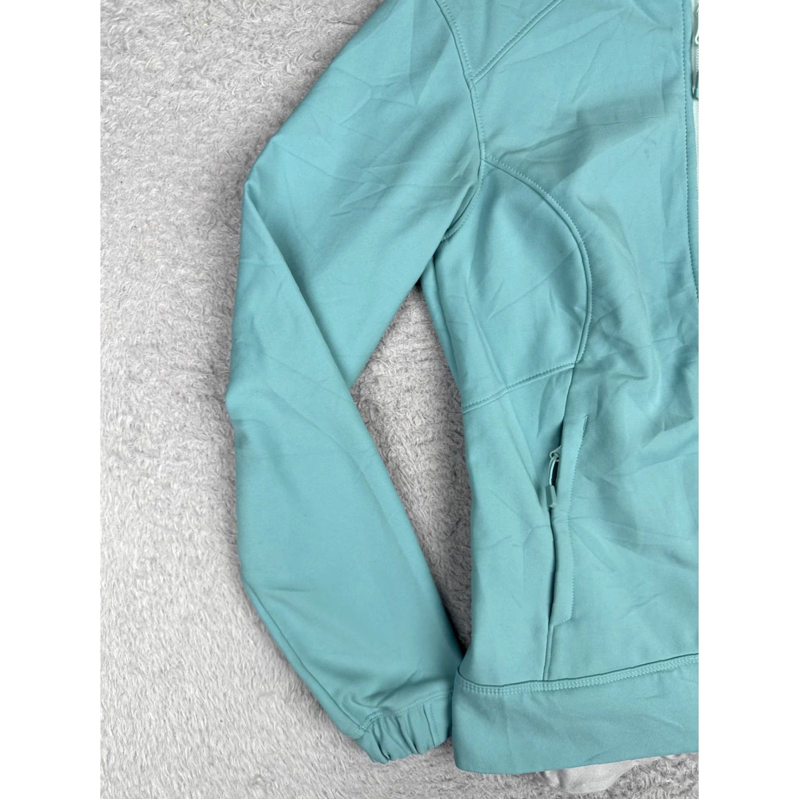 Mountain Hardwear Mountain Hardwear Jacket Womens Small Blue Softshell Full Zip Fleece Hiking Poly Size S / US 4 / IT 40 - 6 Thumbnail