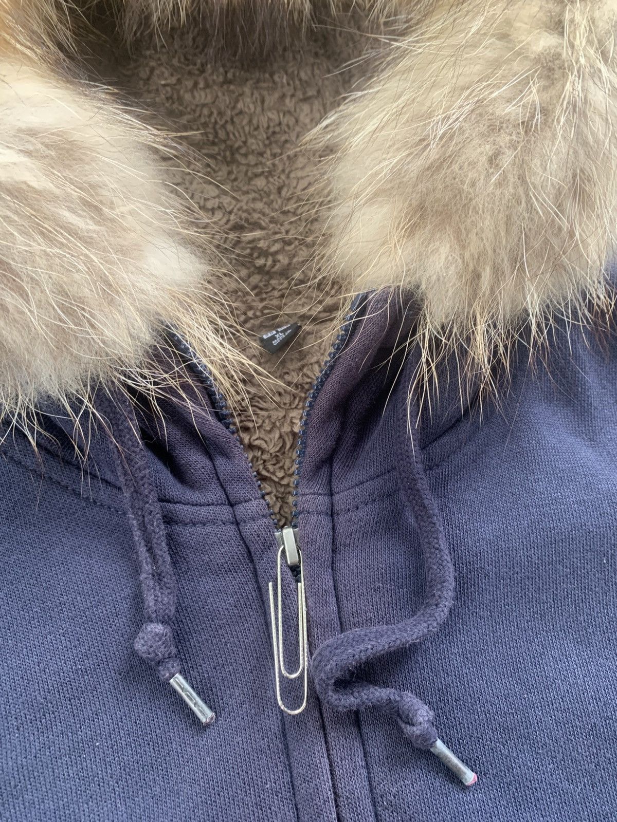 Japanese Brand Sherpa Uniqlo Ziphopdie Fur Blank Faded style Size US M / EU 48-50 / 2 - 8 Thumbnail