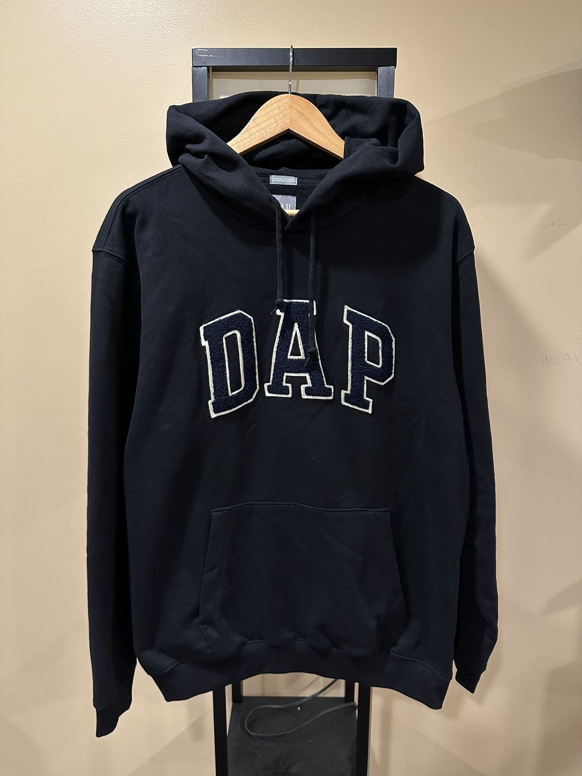 image of Dapper Dan Dap Black Pullover Hoodie, Men's (Size Large)