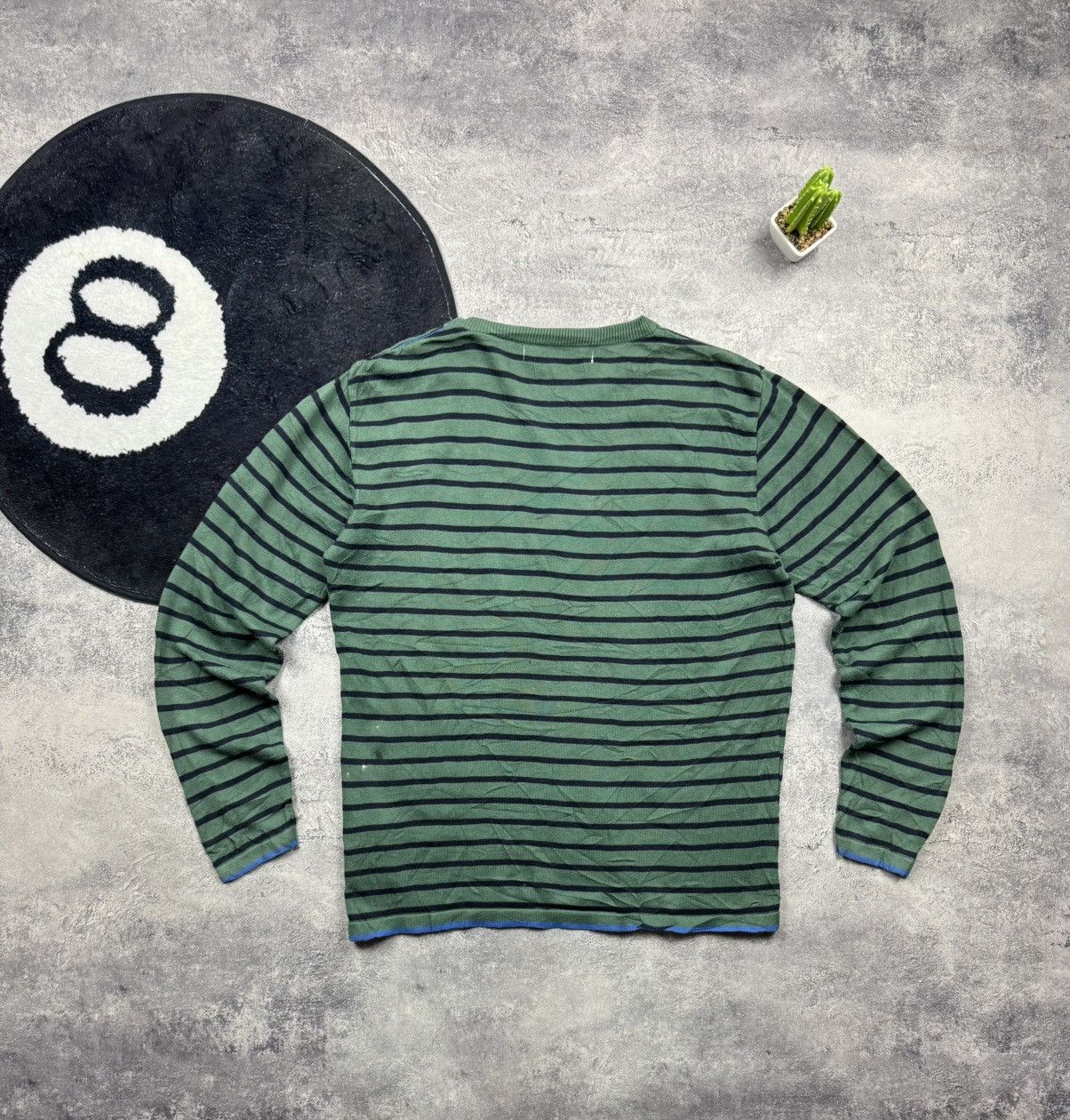Comme des Garcons Comme des Garçons SHIRT Striped Knit Long Sleeve Top Size US L / EU 52-54 / 3 - 7 Thumbnail