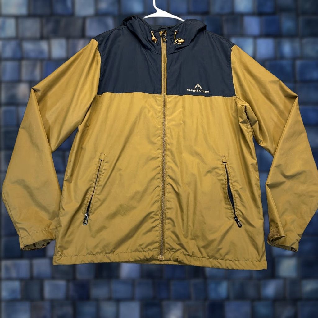 Salewa Mountain Climbing Jacket Men's M Mustard Full Zip Windbreaker AlpineXtrem Mens