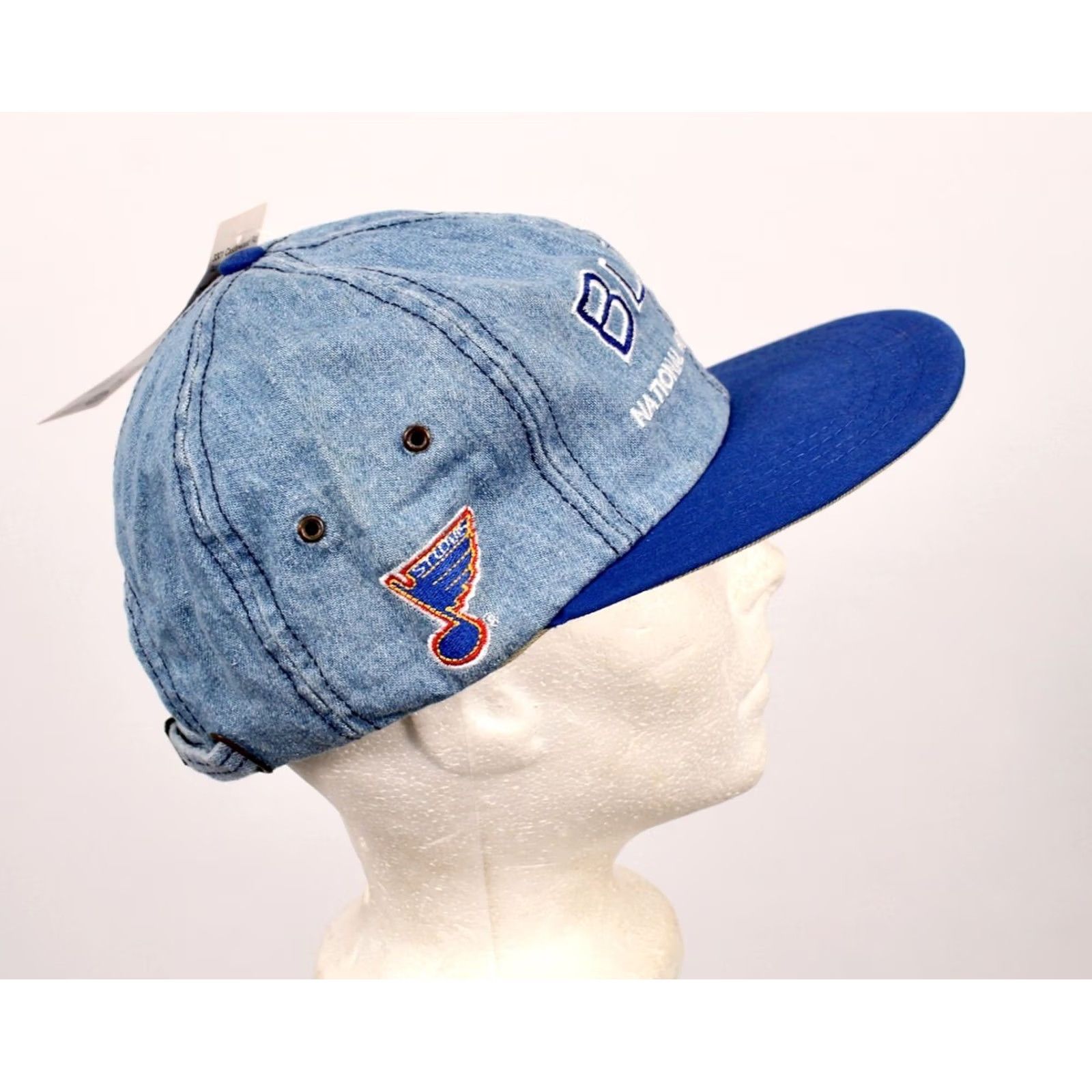 Vintage VINTAGE AJD St Louis Blues Hockey Cap 1990s NHL Adjustable Blue 90s Size ONE SIZE - 5 Thumbnail