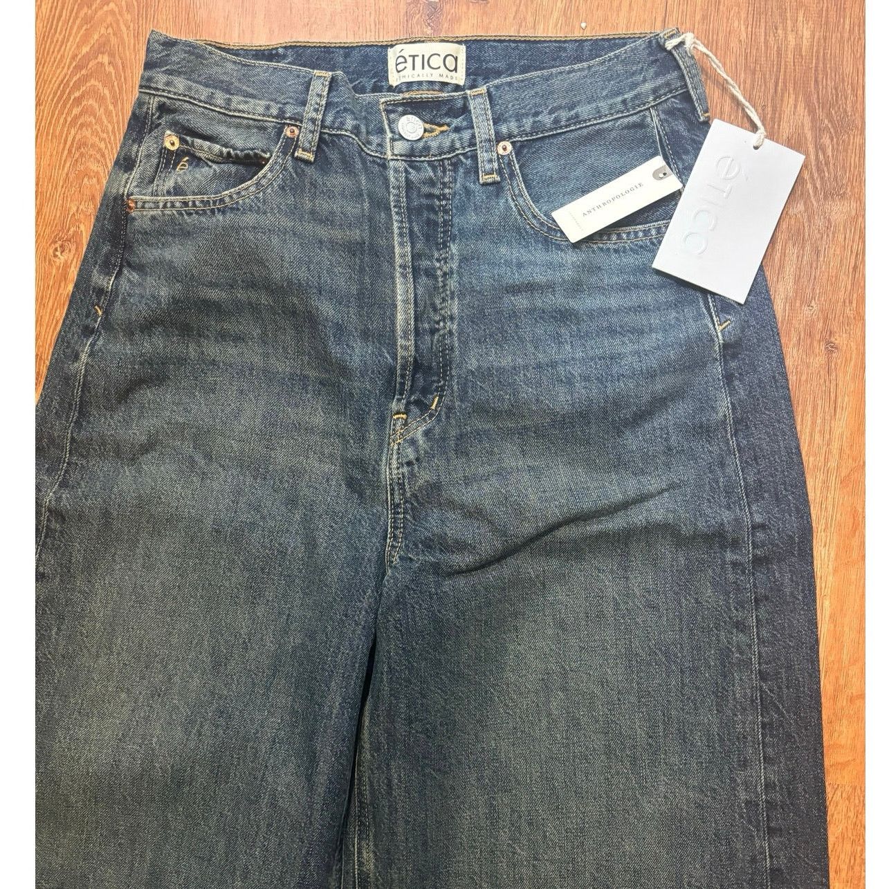 ETICA NWT Etica X Anthropologie Marley Ultra High Rise Jean 28 Size 28" / US 6 / IT 42 - 5 Thumbnail