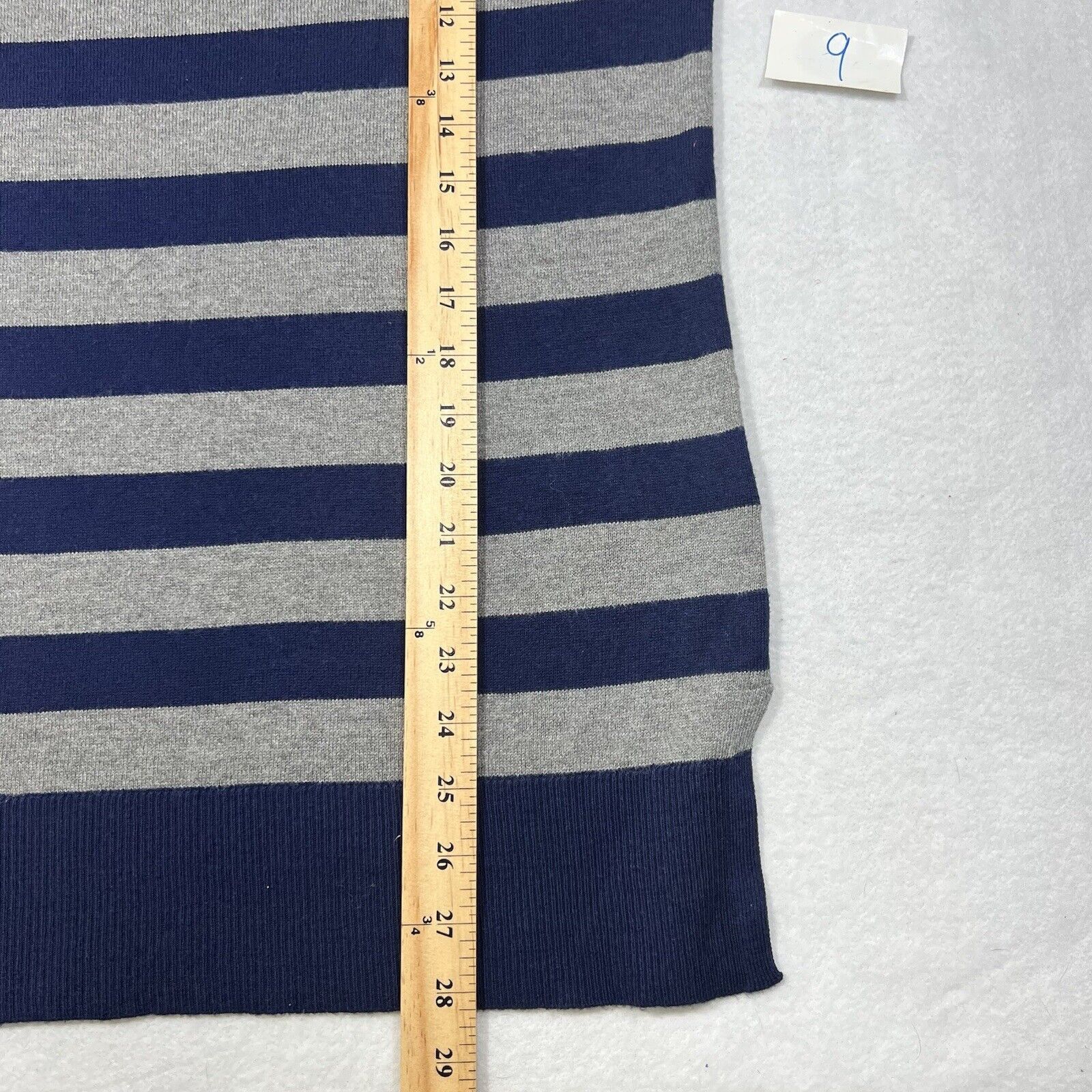 Other Motherhood Maternity Sweater Navy Blue Gray Striped Ribbons Size XS / US 0-2 / IT 36-38 - 8 Thumbnail