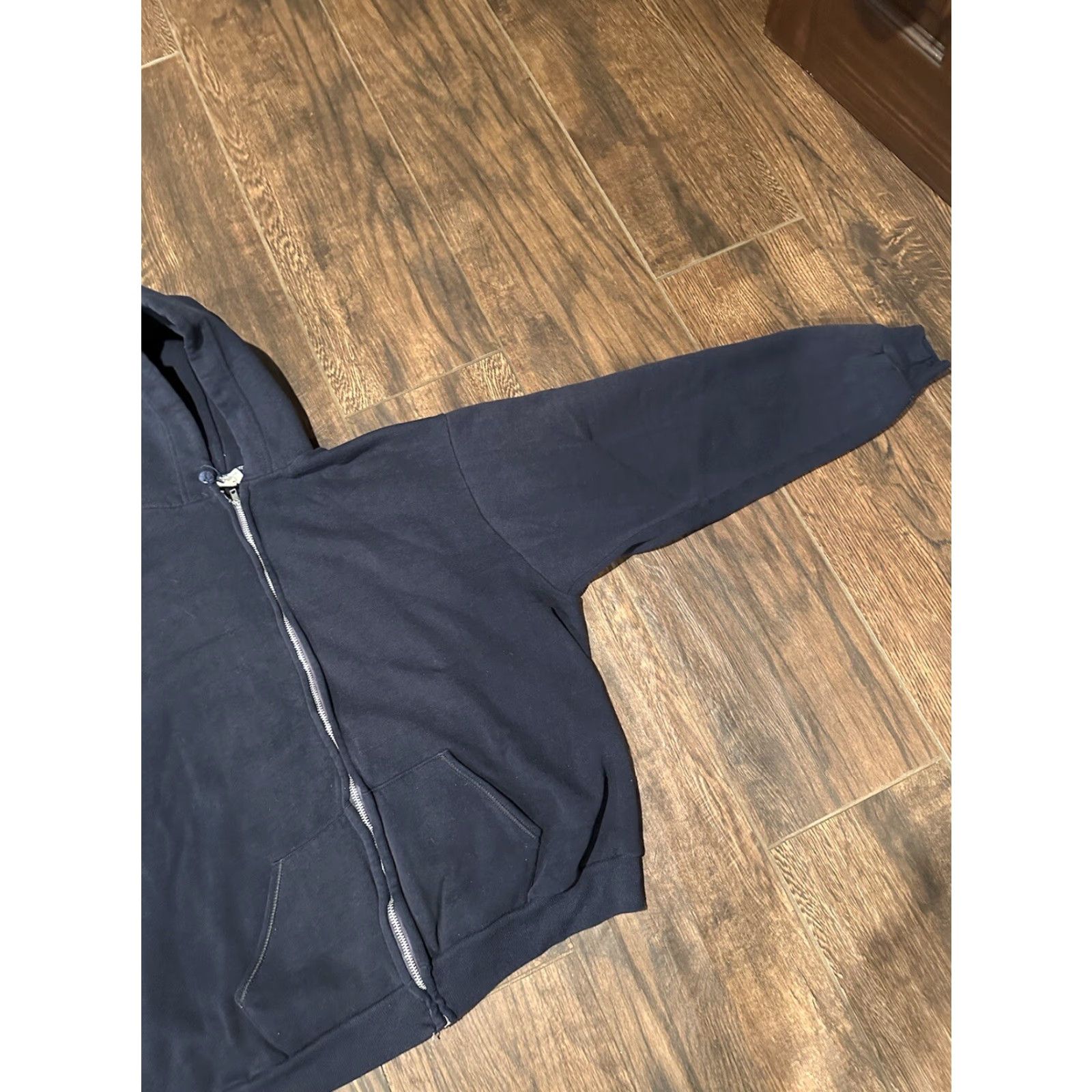 Vintage VINTAGE Blue Emar Zipper Zip Up Hoodie Sweatshirt Raglan XL Mens Size US XL / EU 56 / 4 - 2 Thumbnail