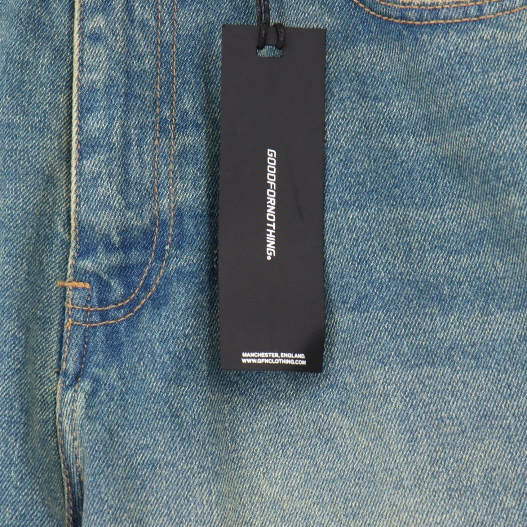 Good For Nothing GOODFORNOTHING Womens Baggy Wide Leg High Rise Denim Jeans Blue 10 NWT Size 32" / US 10 / IT 46 - 7 Thumbnail