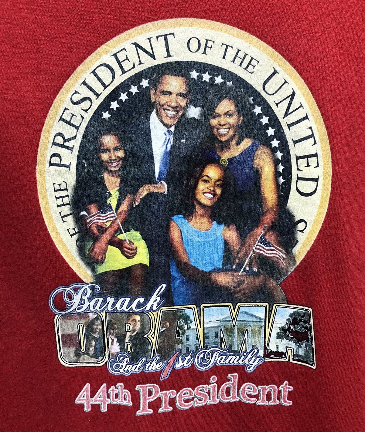 Vintage Vintage Barrack Obama And The 1st Family 44th President Shir Size US S / EU 44-46 / 1 - 3 Thumbnail