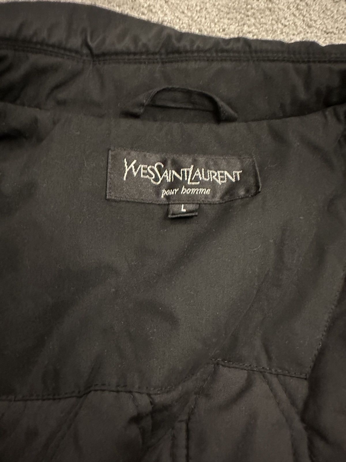 Yves Saint Laurent Black YSL Jacket Size US L / EU 52-54 / 3 - 3 Thumbnail