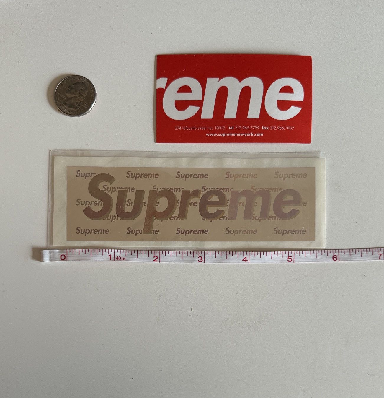 Supreme Supreme Holographic Foil Box Logo Sticker Size ONE SIZE - 3 Thumbnail