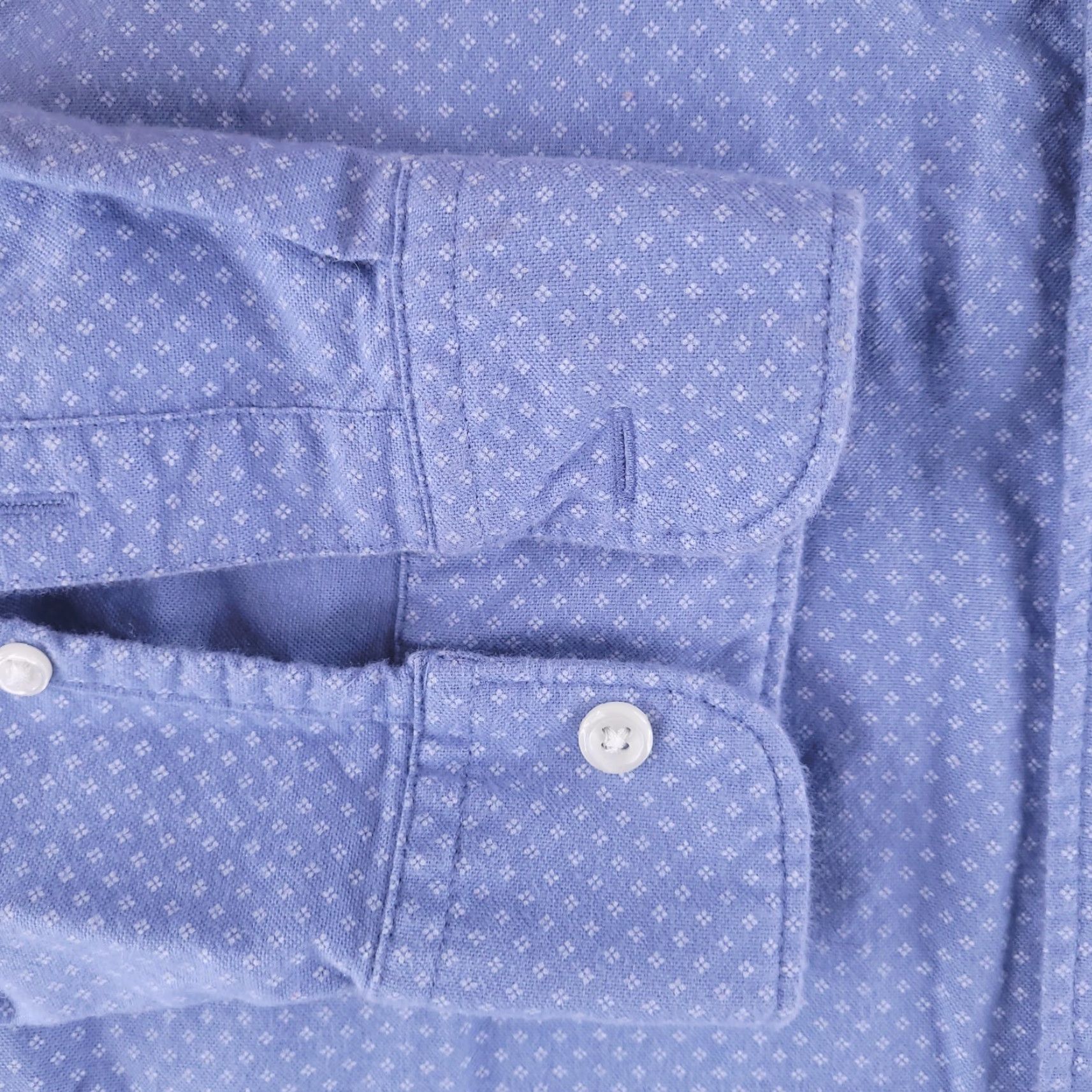Abercrombie & Fitch VINTAGE Abercrombie Shirt Mens XL Blue Oxford Long Sleeve Button Micro Print Cotton Size US XL / EU 56 / 4 - 3 Thumbnail