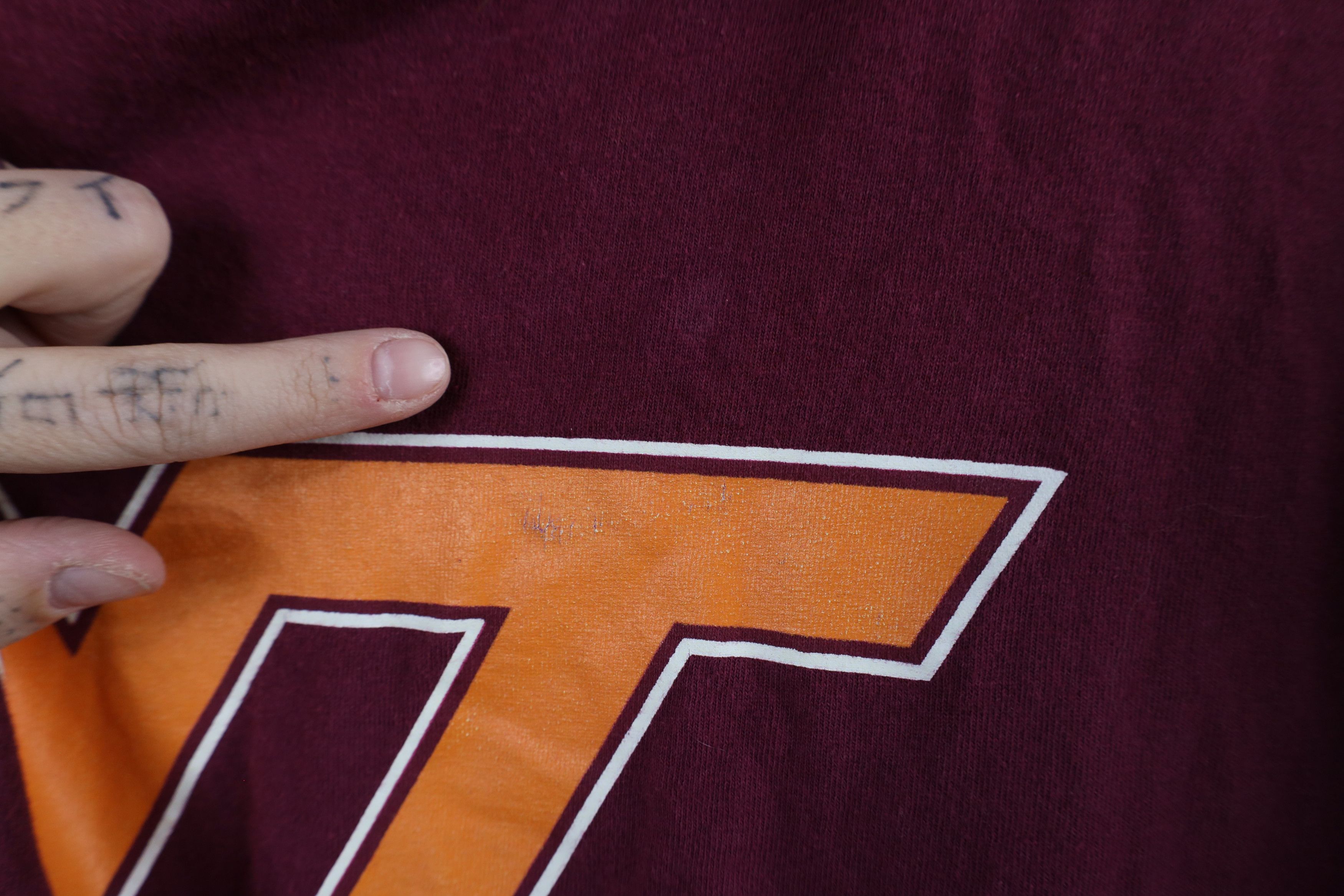Vintage Vintage Virginia Tech University Short Sleeve T-Shirt Red Size US XXL / EU 58 / 5 - 5 Thumbnail