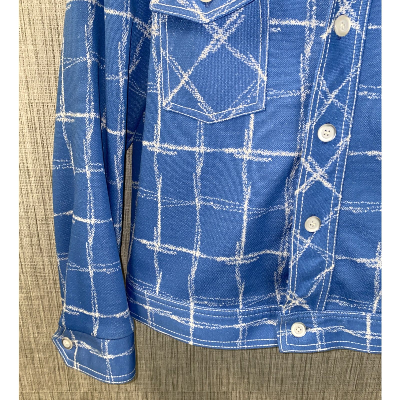 Vintage VINTAGE Blackwatch Leisurewear Mens Blue Long Sleeve Button Front Shirt XL Button-Up Regular Mens USA Made Size US XL / EU 56 / 4 - 4 Thumbnail