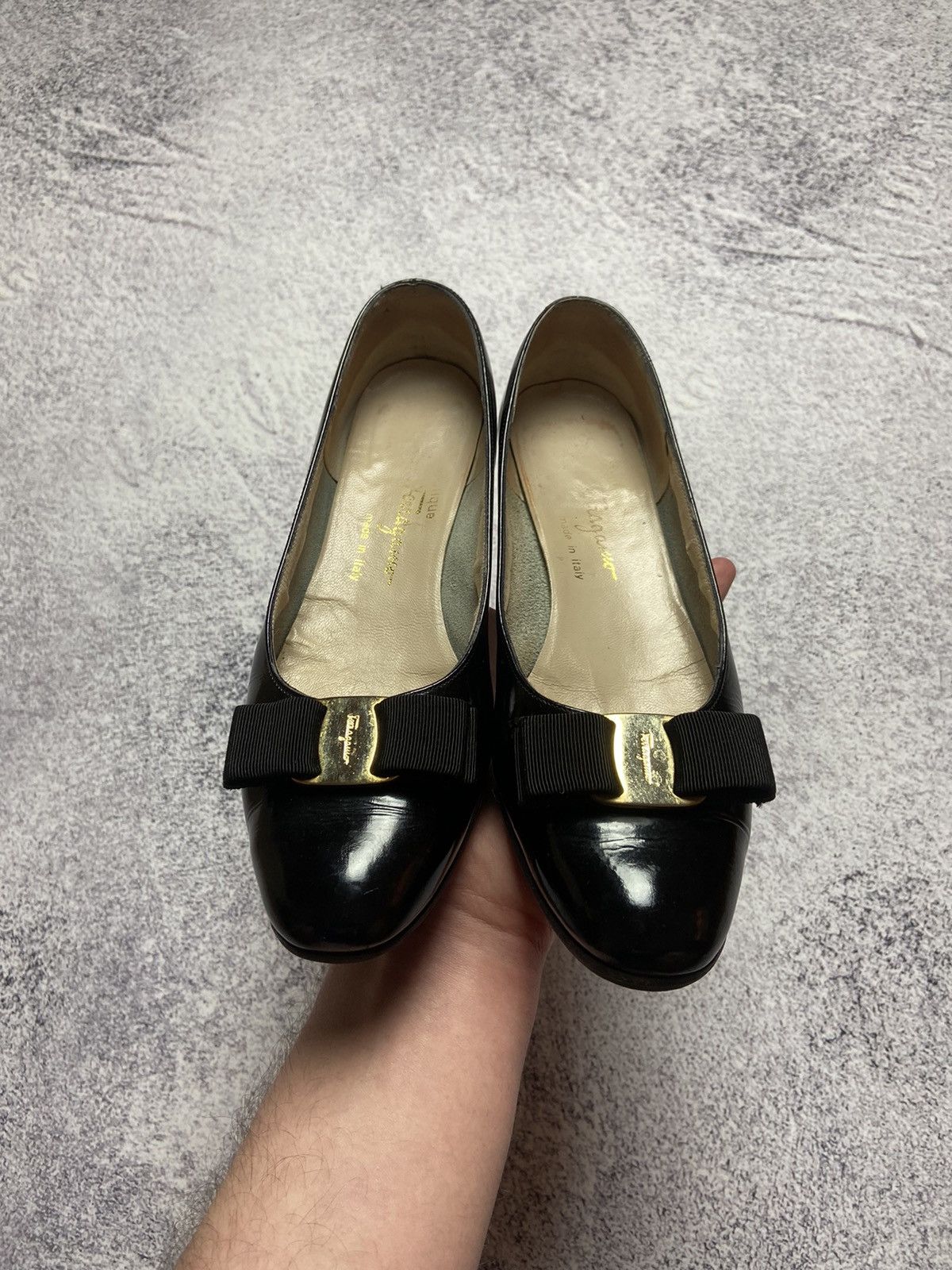 Designer × Salvatore Ferragamo Rare Selvatore Ferragamo Balet Shoes Designed Logo Sneakers Size US 7.5 / IT 37.5 - 6 Thumbnail