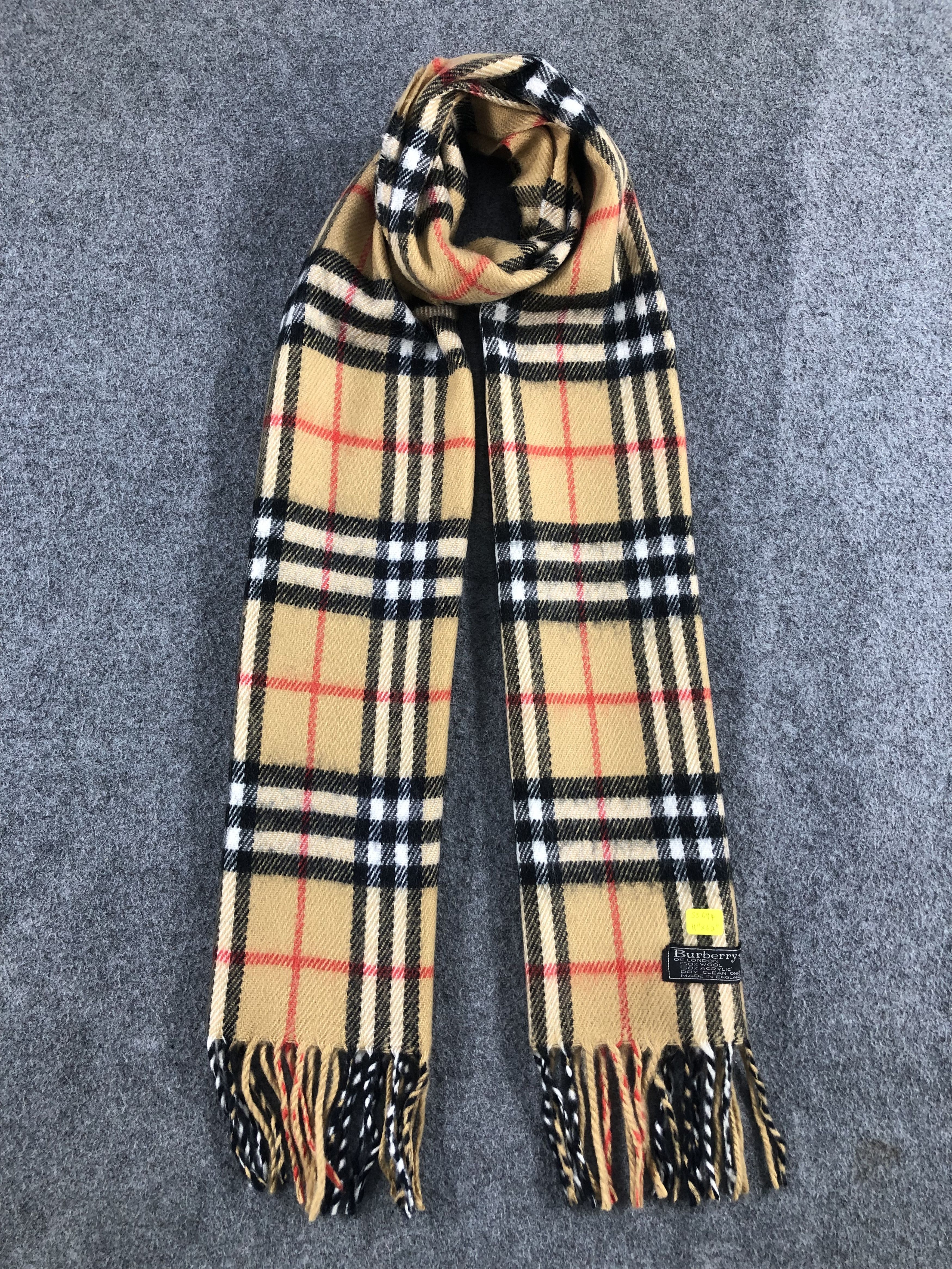 DHL EXPRESS Vintage Burberry Scarf Muffler Wool outlet Cashmere Wrap Shawl Vintage Accessories Authentic Luxury Gift Genuine Legit Babushka Winter