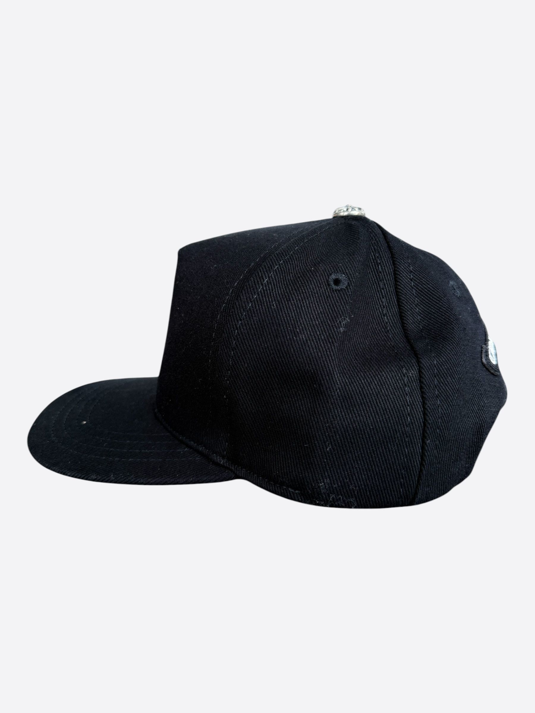 Chrome Hearts Black & White Embroidered Triple Cross RS3 Trucker Hat Size ONE SIZE - 4 Thumbnail