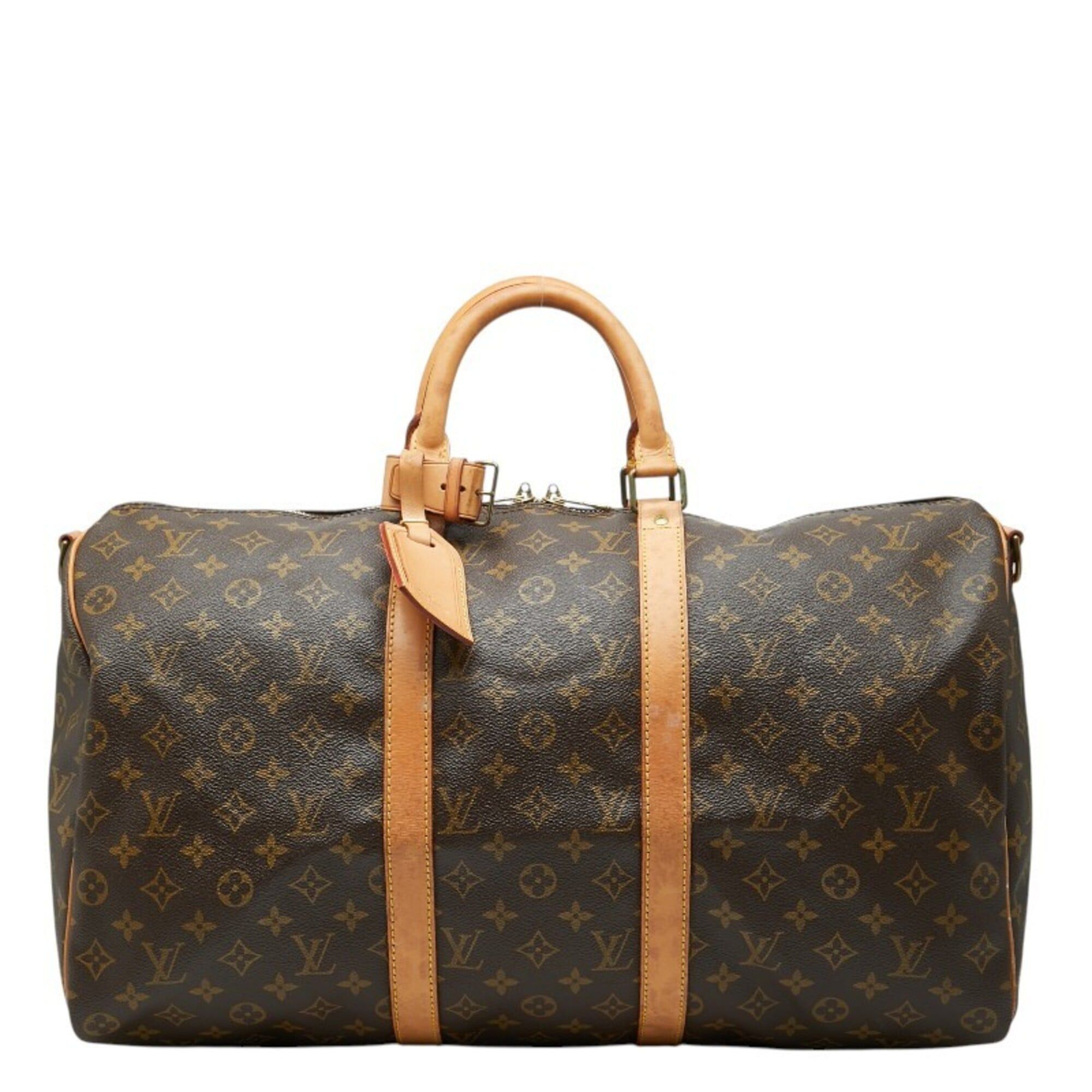 Louis Vuitton Louis Vuitton Monogram Keepall 50 Boston Bag M41426 Brown Leather Women's LOUIS VUITTON Size ONE SIZE - 1 Thumbnail