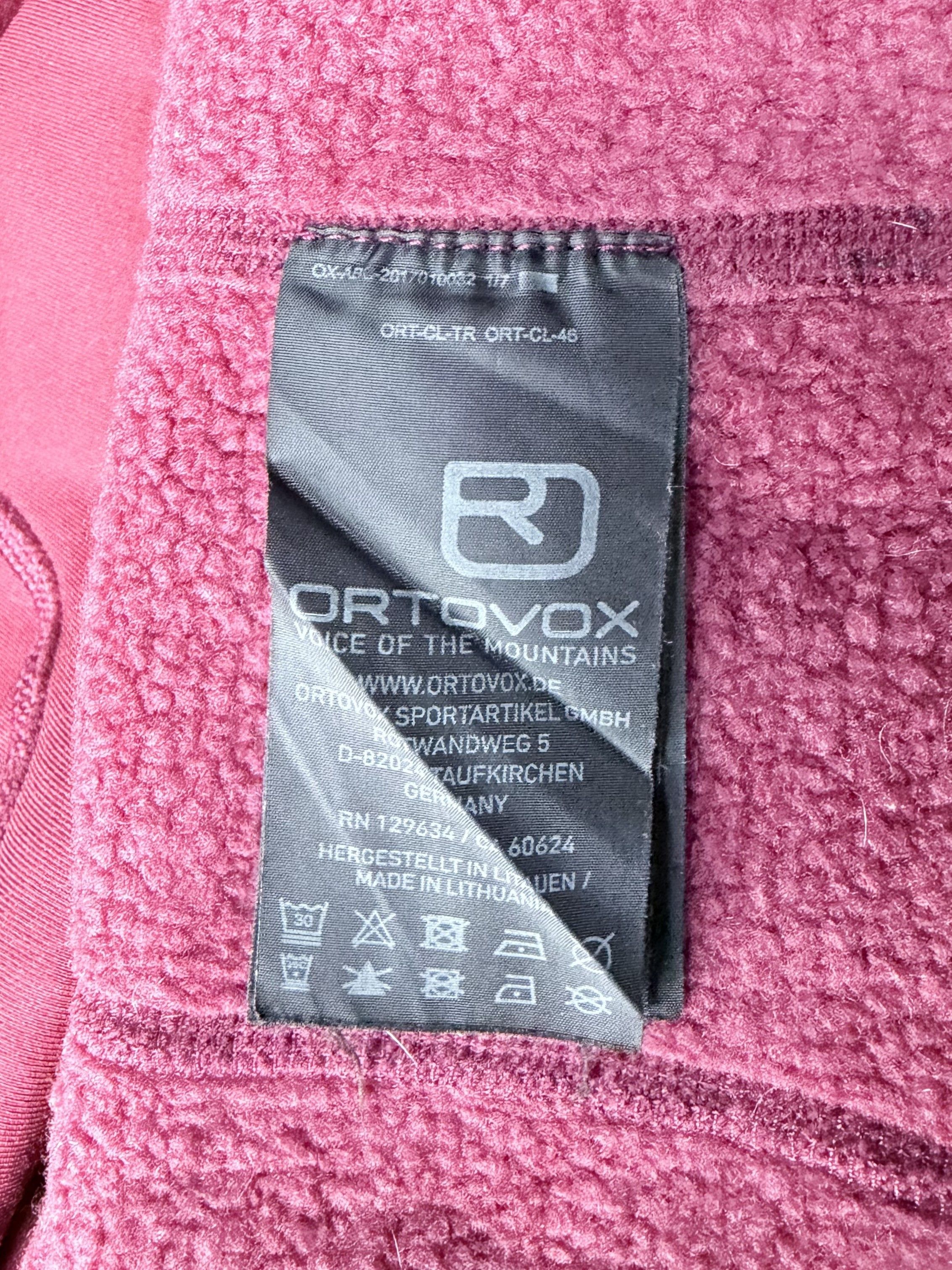 ORTOVOX ORTOVOX Fleece Plus Jacket Rosso Dark Blood Size M Outdoor Size US M / EU 48-50 / 2 - 17 Thumbnail