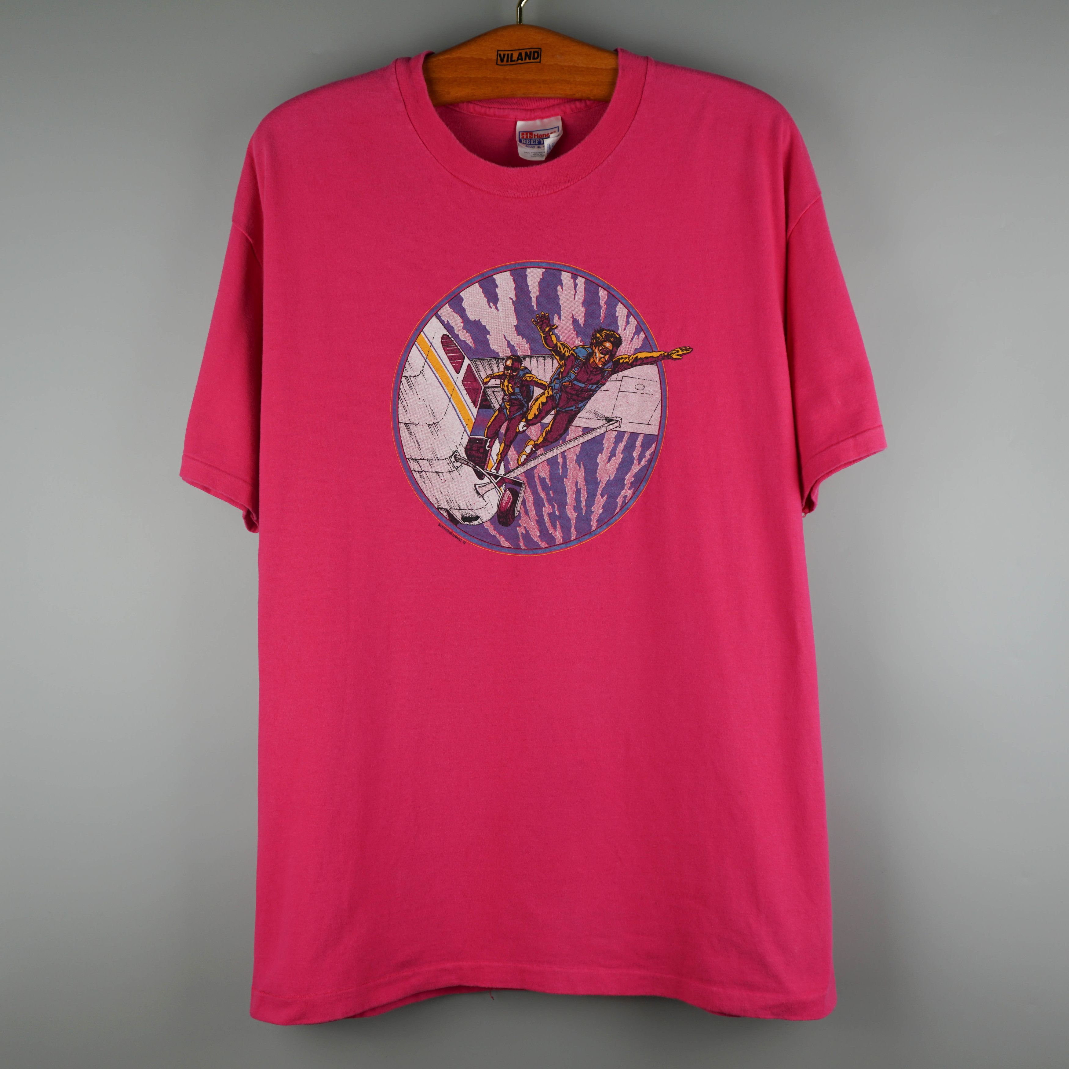 Vintage Vintage 1992 Parachute Sky Diving T-Shirt Size US XL / EU 56 / 4 - 1 Thumbnail