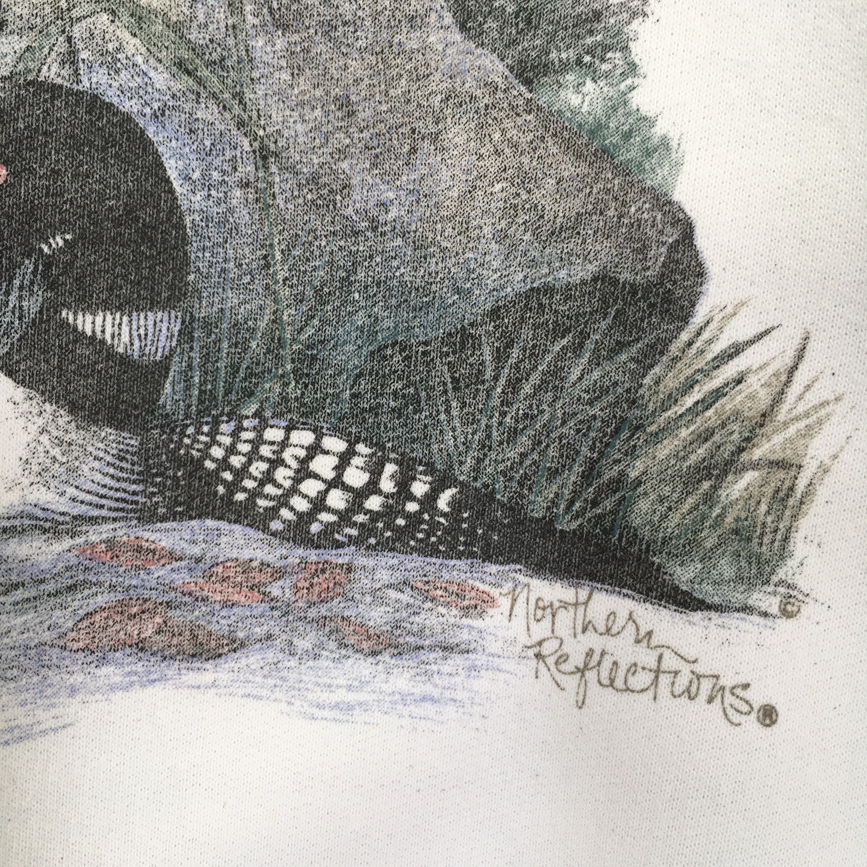 Northern Reflections Vintage Common Loon National Wildlife Sweatshirt Small Size US S / EU 44-46 / 1 - 5 Thumbnail