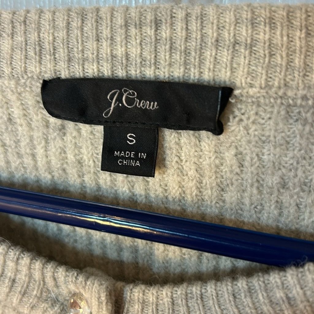 Other J.Crew alpaca wool blend cardigan rhinestone buttons small Size S / US 4 / IT 40 - 2 Thumbnail