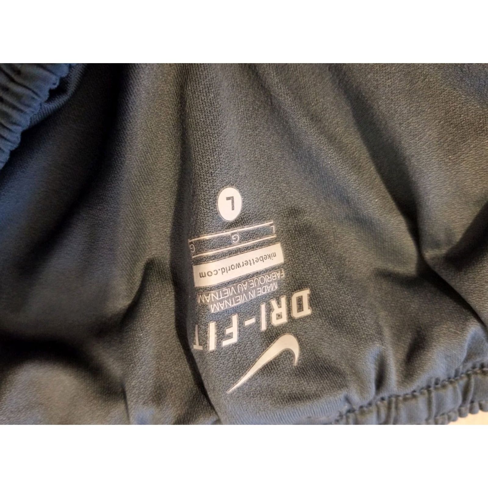 Nike Mens Nike Shorts L Large Gray Athletic Gym Workout Size US 33 - 5 Thumbnail