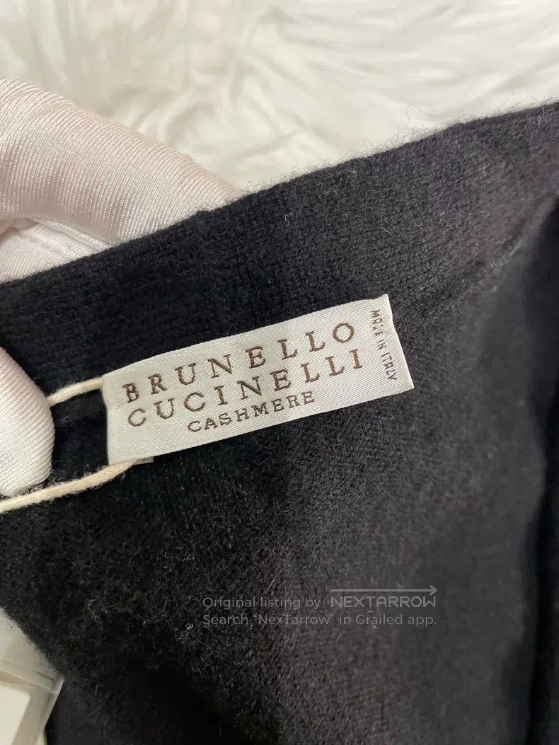 Brunello Cucinelli Brunello Cucinelli Black loose cashmere sweater Size M / US 6-8 / IT 42-44 - 3 Thumbnail