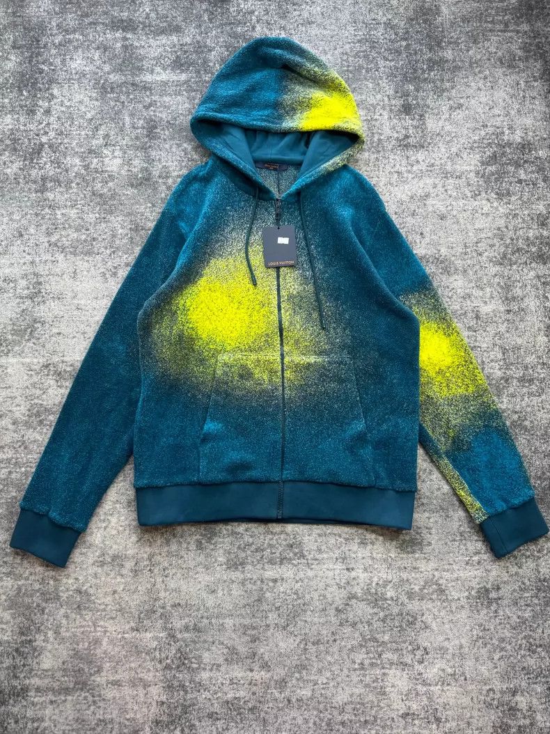 Louis Vuitton LOUIS VUITTON Blue graduated polar fleece jacket 2504-Nexta Size US XL / EU 56 / 4 - 1 Thumbnail