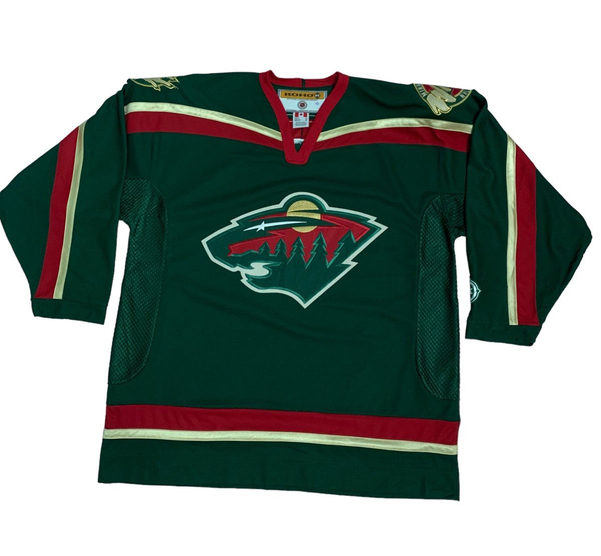 image of Ccm x Hockey Jersey VTG Minnesota Will Nhl Koho Ice Jersey in Green, Men's (Size XL)