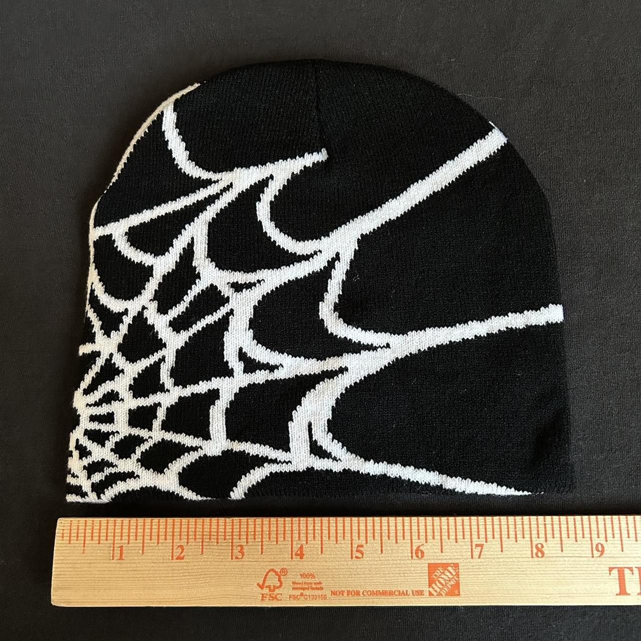Vintage Y2K 2000s Style Spider Web All Over Print Skater Beanie Size ONE SIZE - 6 Thumbnail