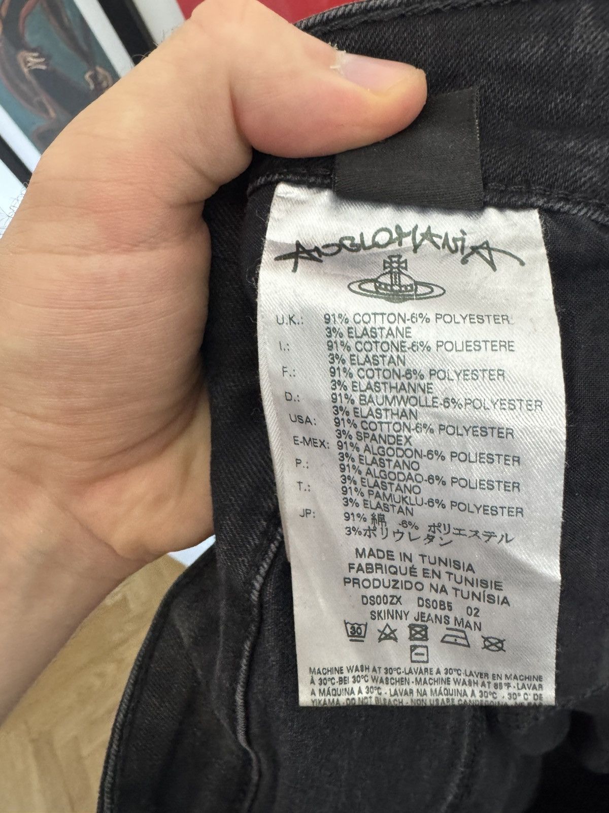 Vivienne Westwood Vivienne Westwood Black Skinny Jeans Denim Pant Designer Size US 33 - 8 Thumbnail