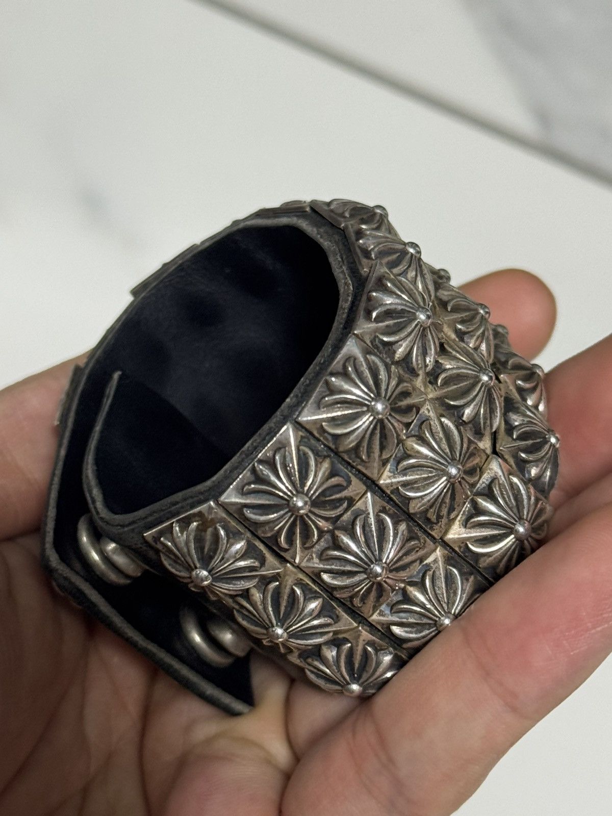 Chrome Hearts Chrome hearts triple pyramid stud bracelet Size ONE SIZE - 5 Thumbnail