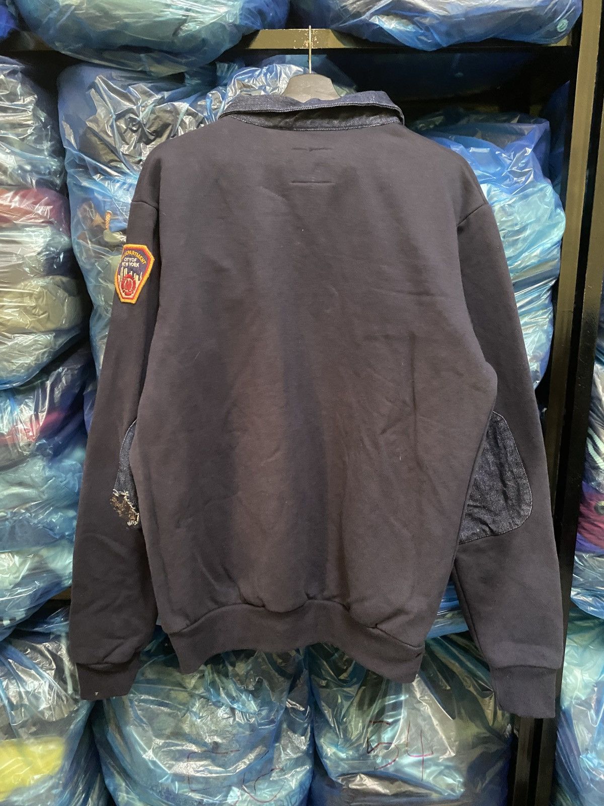 Vintage Vintage FDNY GAME Workwear Navy Half-Zip Sweatshirt Size US M / EU 48-50 / 2 - 9 Thumbnail
