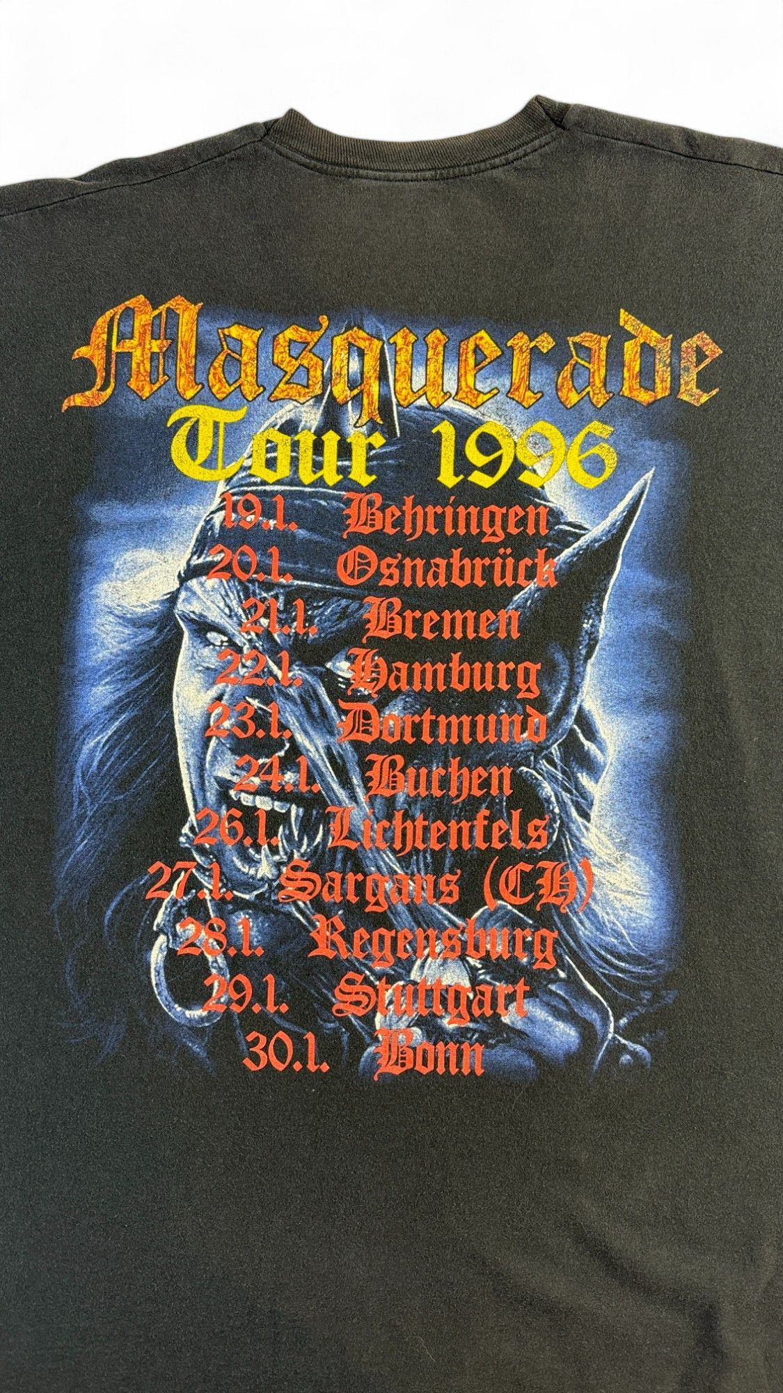 Vintage Rare vintage Running Wild 1996 Masquerade Tee Single Stitch Size US XL / EU 56 / 4 - 3 Thumbnail