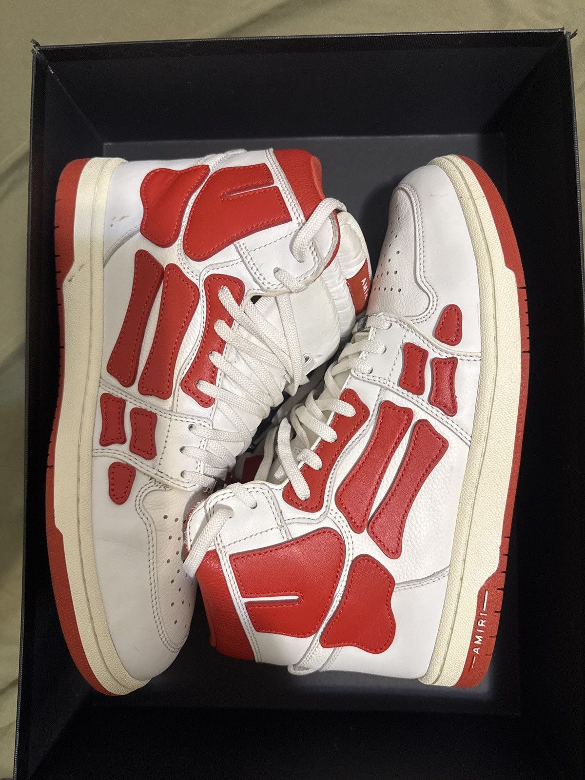 Amiri Amiri Skel Top High-Top Sneakers Size US 12 / EU 45 - 3 Thumbnail