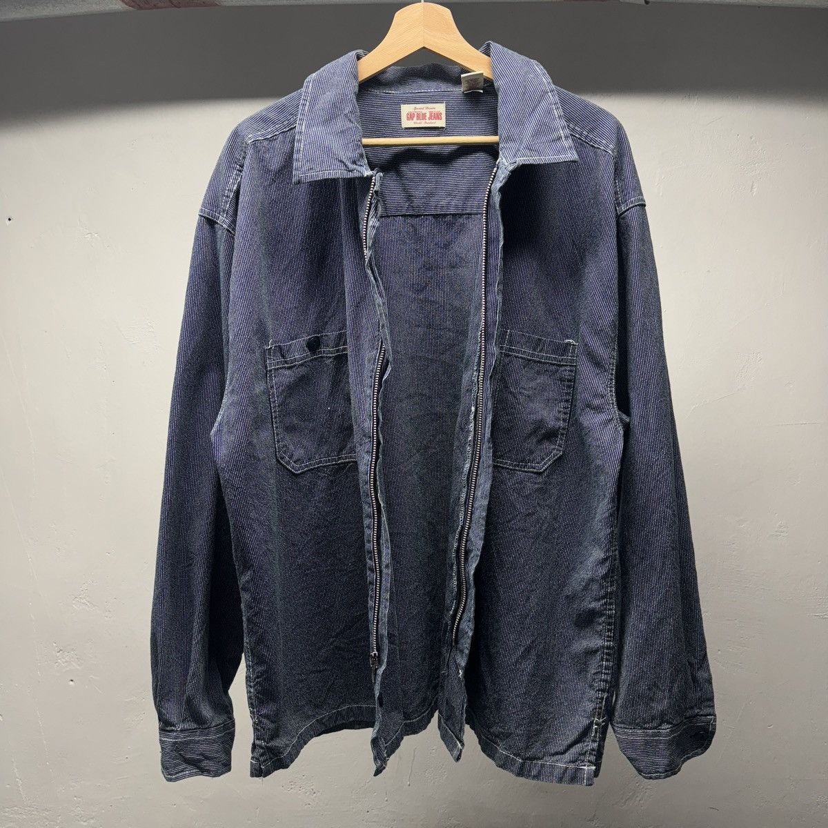 Gap Workwear Zip Railroad Chore Coat ERD Grunge Chrome