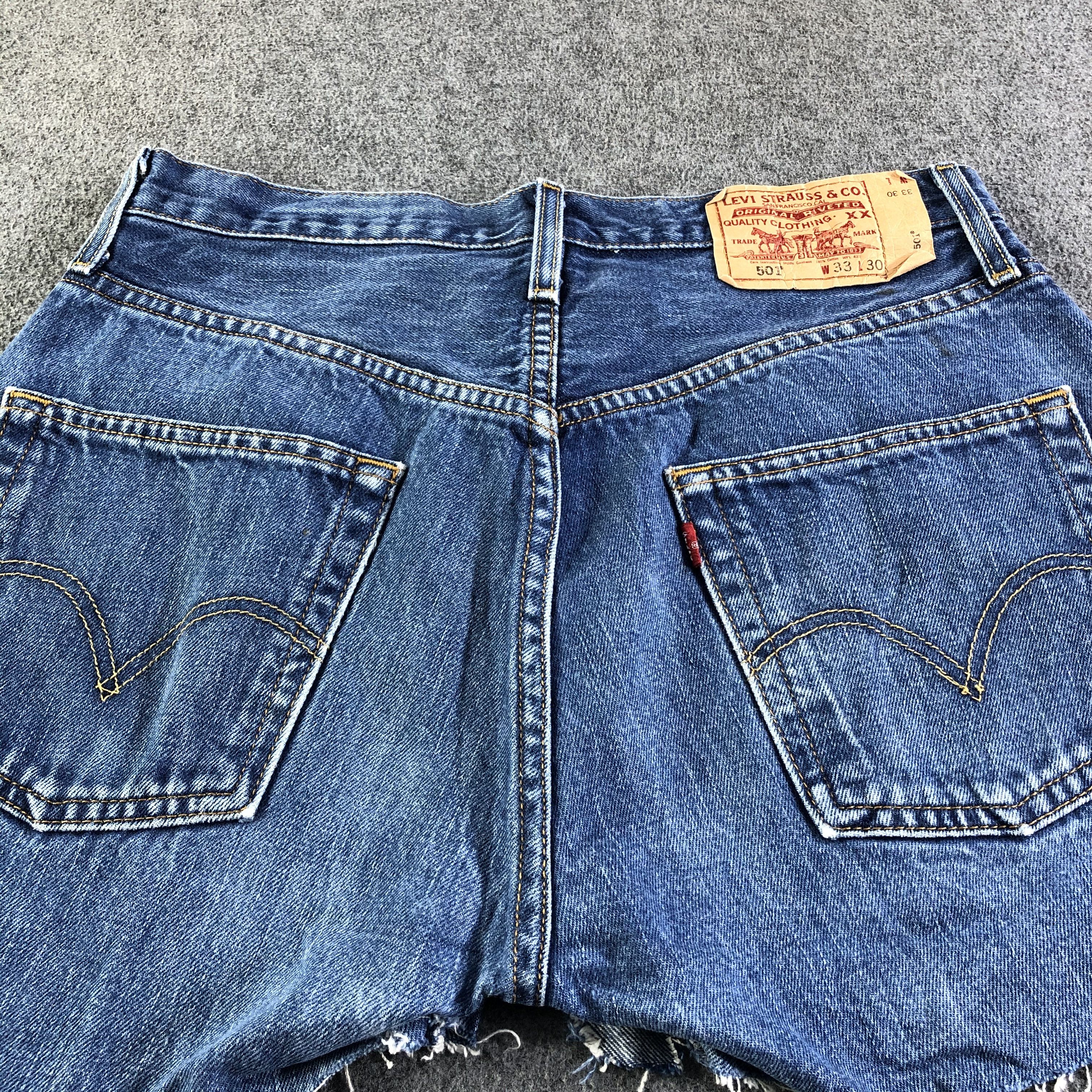 Levi's × Vintage Vintage Blue Wash Levis 501 Jeans-J4455 Size 31" - 4 Thumbnail