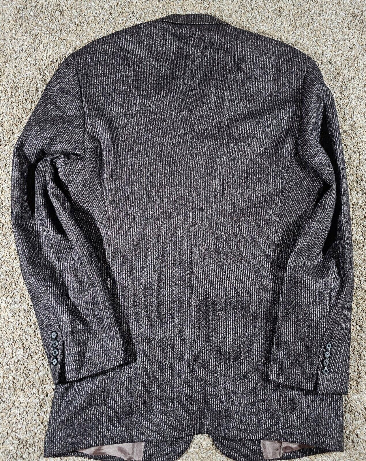 Designer Marco Carelli Lambswool Cashmere Blazer 44L 2 Button READ Size 38R - 7 Thumbnail