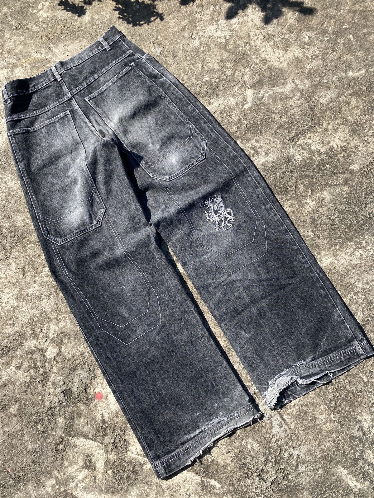 JNCO Y2K dragon Denim Size US 29 - 4 Thumbnail