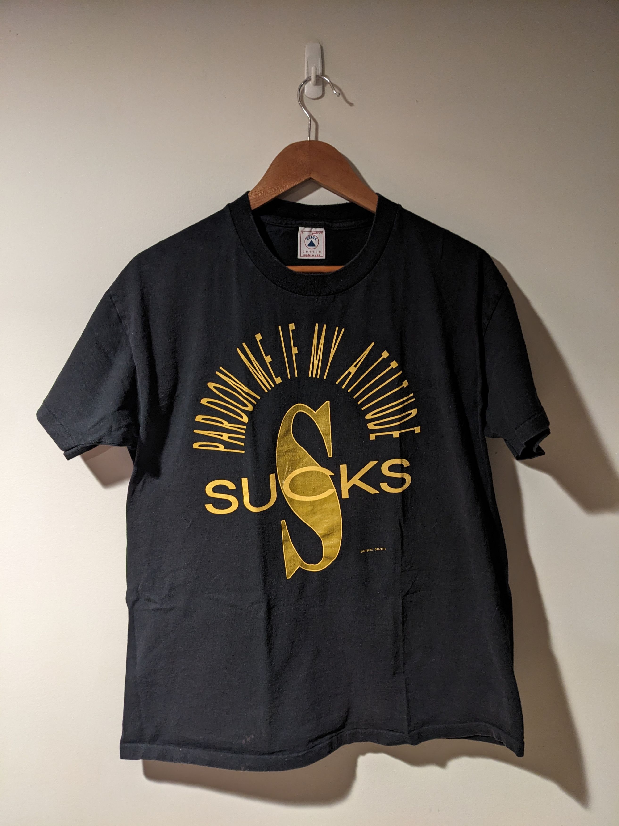 Vintage × WWE × WWF Vintage 90s Pardon me if my Attitude Sucks WWE Gen X T-Shirt Size US L / EU 52-54 / 3 - 1 Thumbnail
