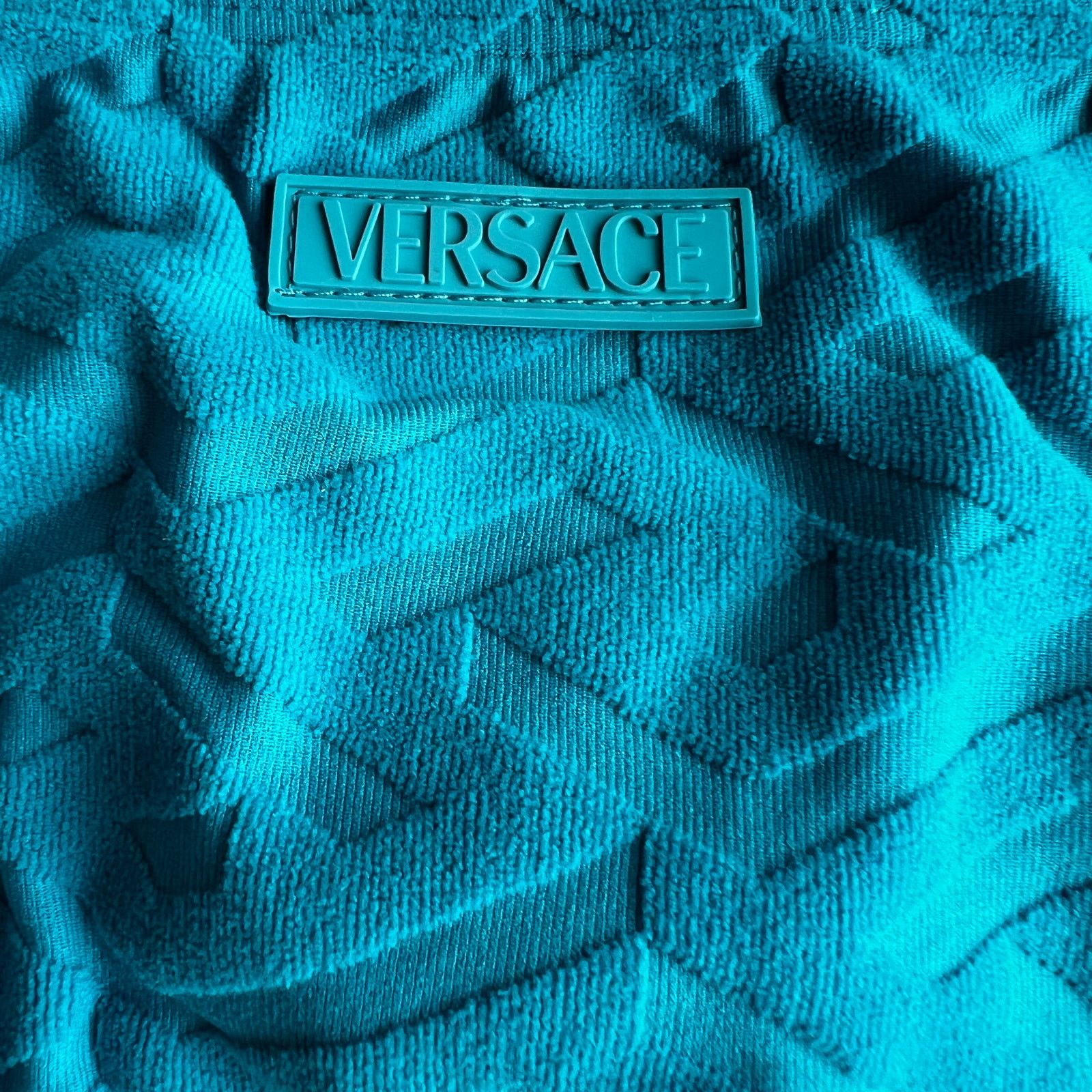 Calvin Klein VERSACE Greca Sponge Knit Bikini Top and Bottom Set, XS Size ONE SIZE - 8 Thumbnail